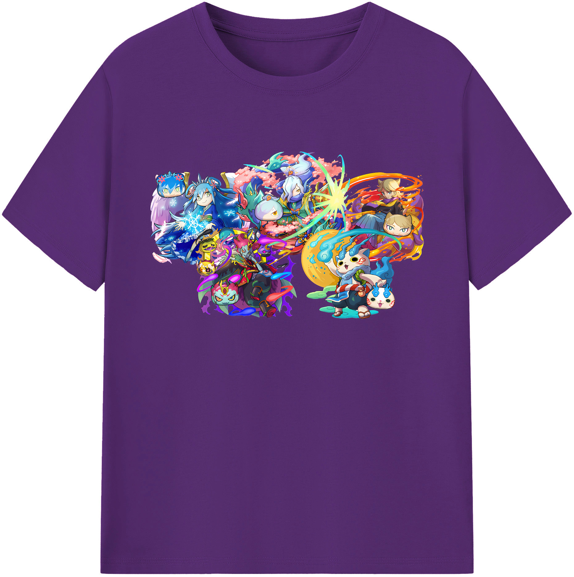 （画像用） 妖怪ウォッチ Yo-kai Watch 綿100％ メンズ半袖Tシャツ｜肌触りやわらか＆通気性