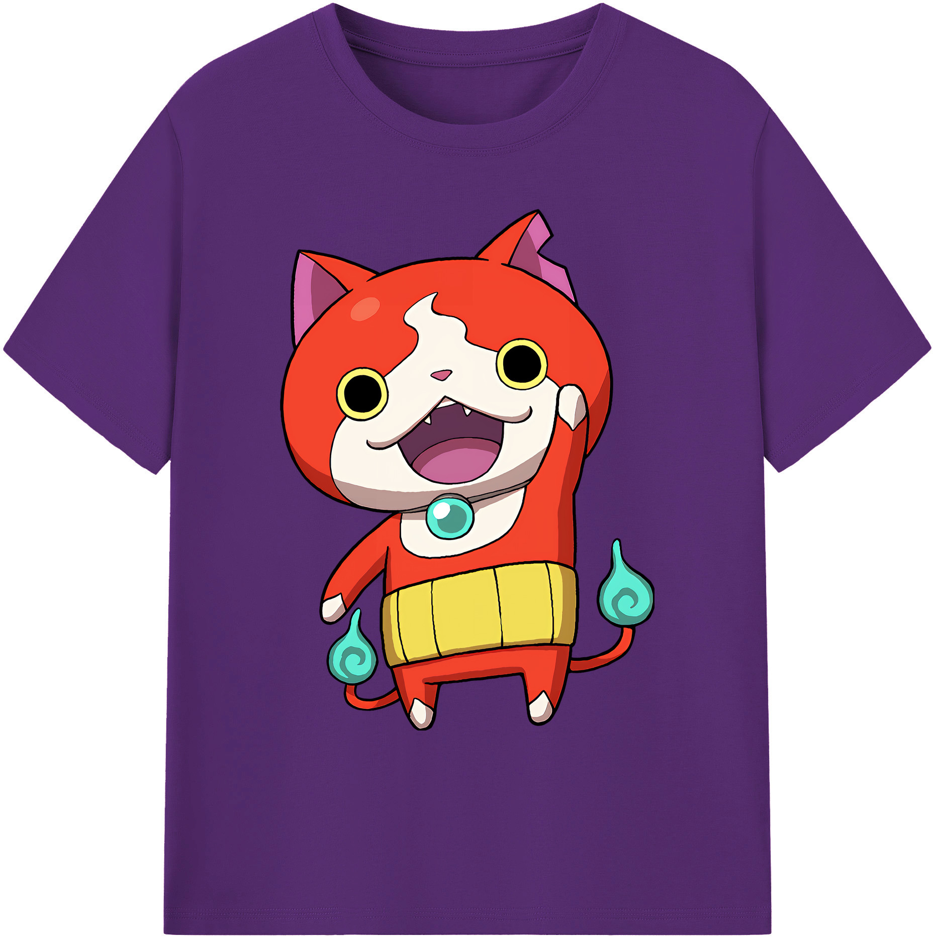 （画像用） 妖怪ウォッチ Yo-kai Watch 綿100％ メンズ半袖Tシャツ｜肌触りやわらか＆通気性