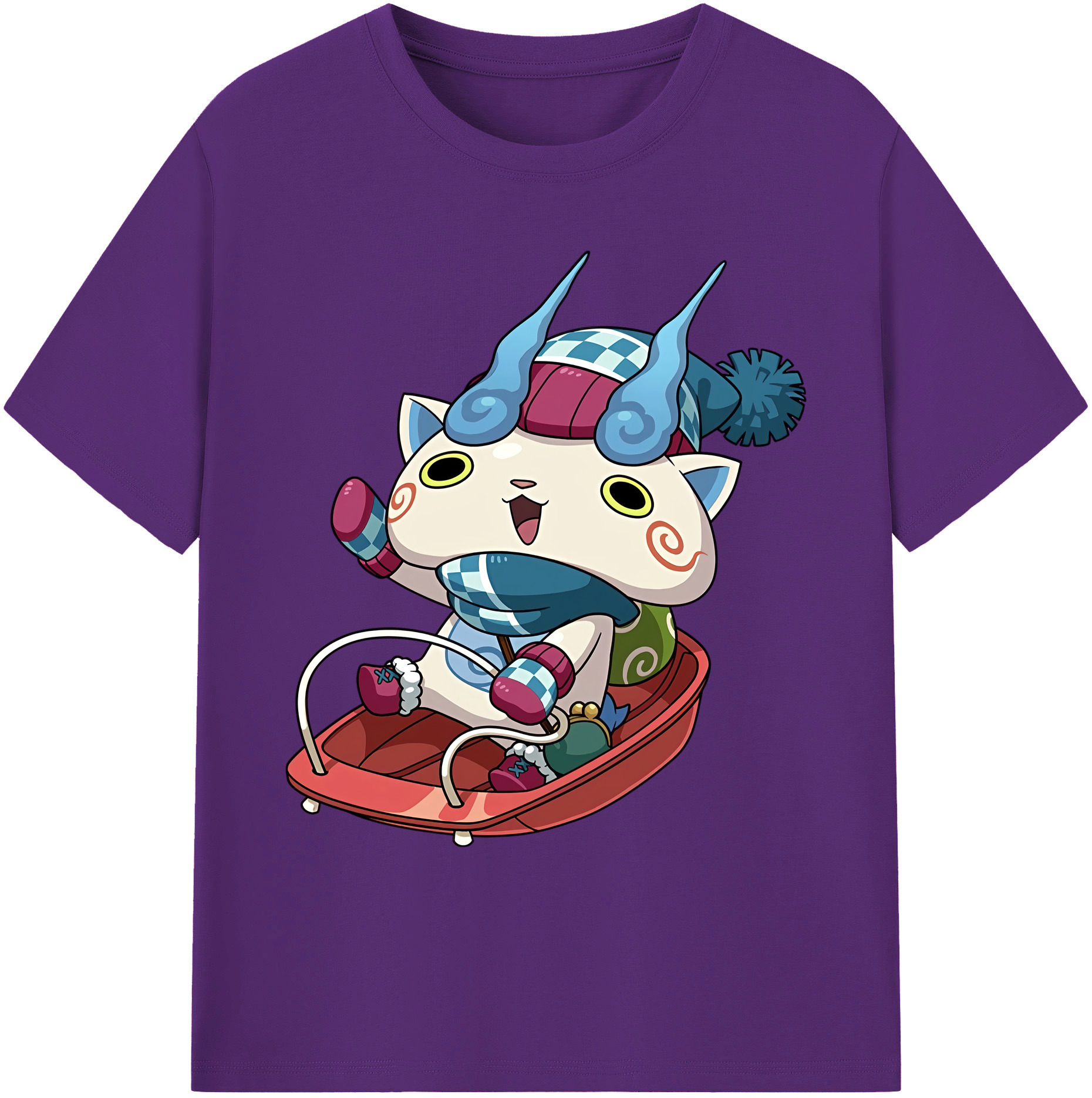 （画像用） 妖怪ウォッチ Yo-kai Watch 綿100％ メンズ半袖Tシャツ｜肌触りやわらか＆通気性