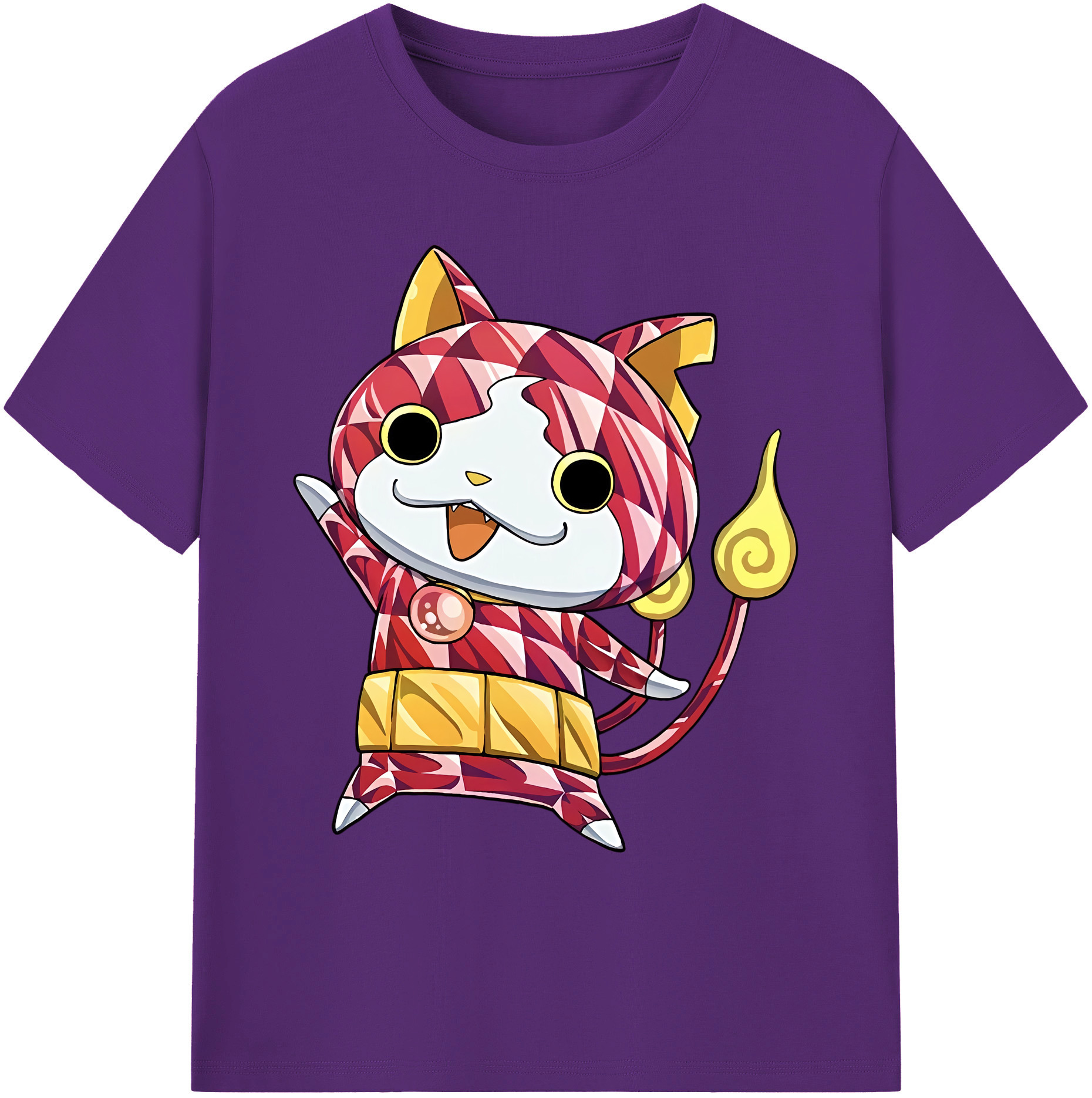 （画像用） 妖怪ウォッチ Yo-kai Watch 綿100％ メンズ半袖Tシャツ｜肌触りやわらか＆通気性