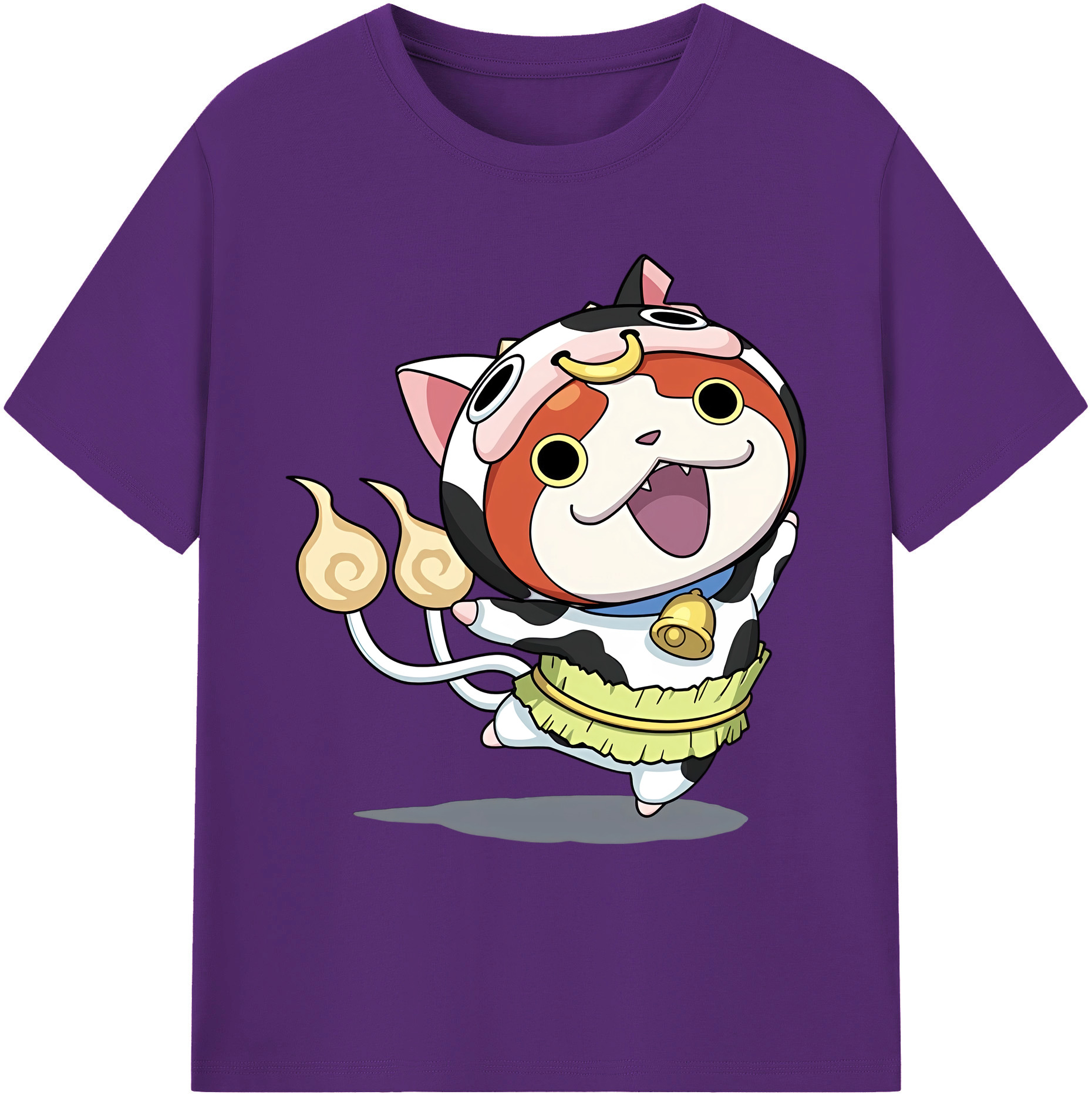 （画像用） 妖怪ウォッチ Yo-kai Watch 綿100％ メンズ半袖Tシャツ｜肌触りやわらか＆通気性