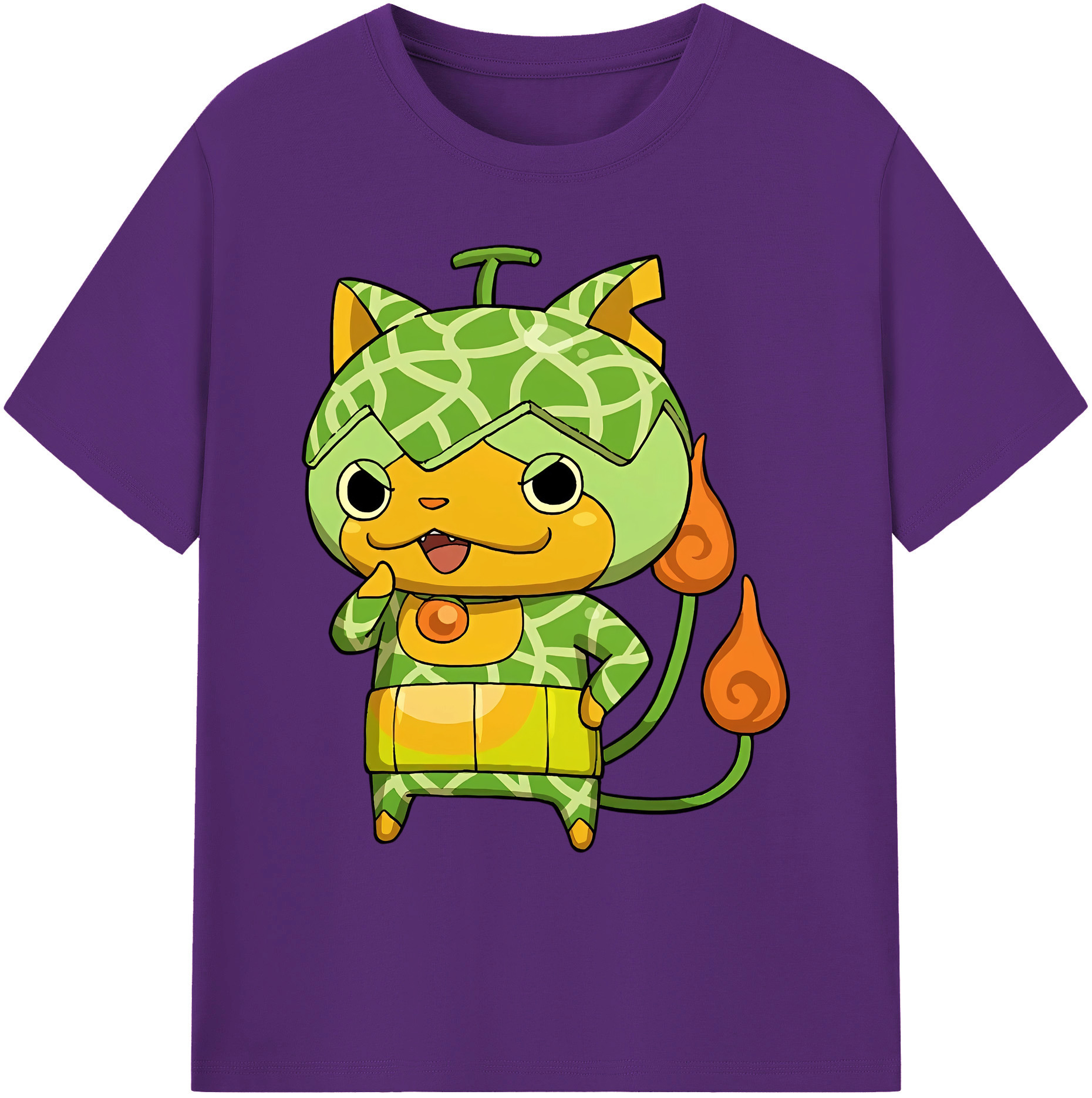 （画像用） 妖怪ウォッチ Yo-kai Watch 綿100％ メンズ半袖Tシャツ｜肌触りやわらか＆通気性