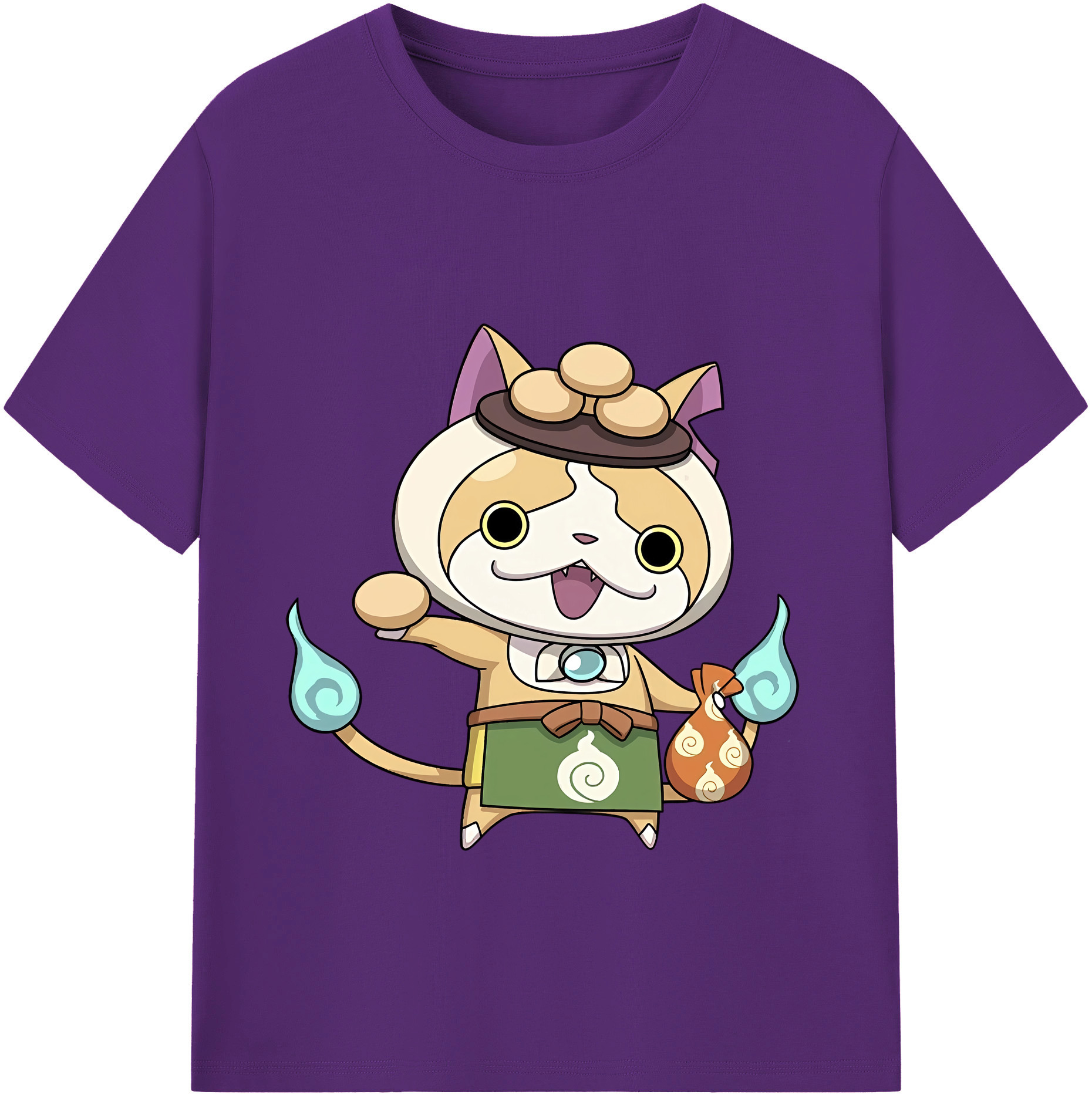 （画像用） 妖怪ウォッチ Yo-kai Watch 綿100％ メンズ半袖Tシャツ｜肌触りやわらか＆通気性