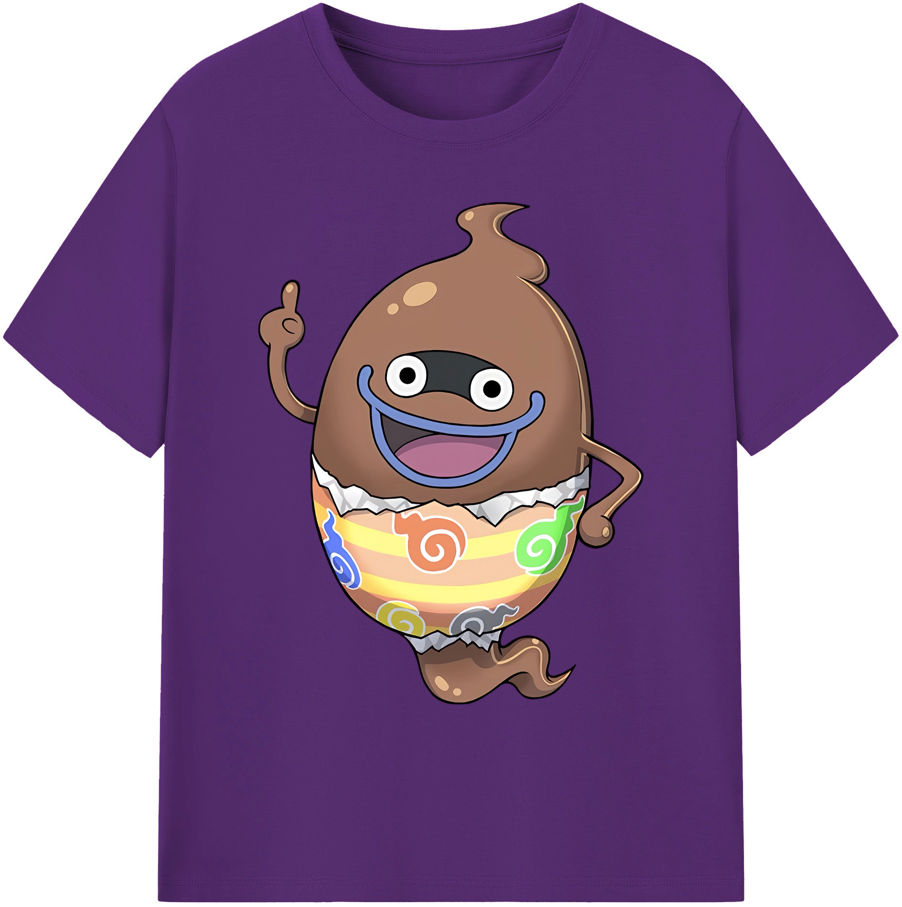 （画像用） 妖怪ウォッチ Yo-kai Watch 綿100％ メンズ半袖Tシャツ｜肌触りやわらか＆通気性