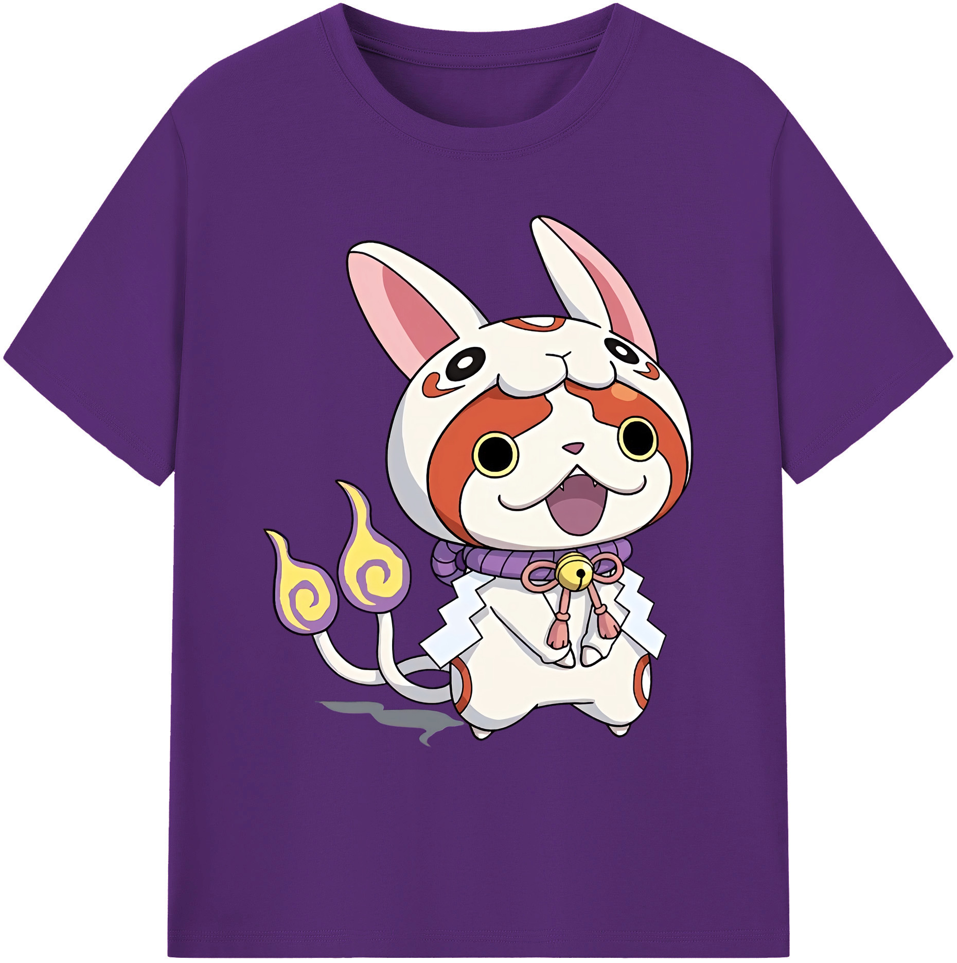 （画像用） 妖怪ウォッチ Yo-kai Watch 綿100％ メンズ半袖Tシャツ｜肌触りやわらか＆通気性