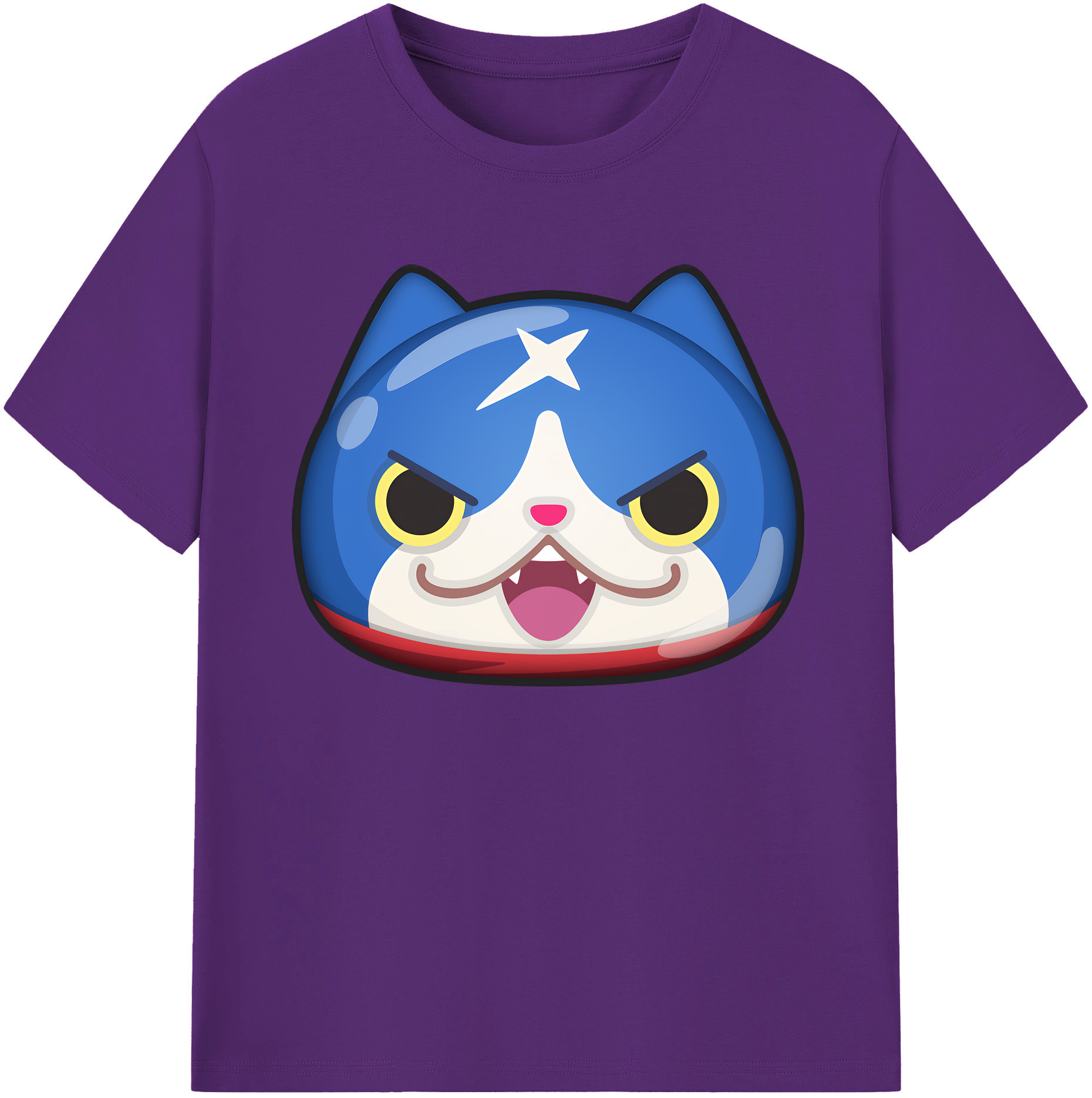 （画像用） 妖怪ウォッチ Yo-kai Watch 綿100％ メンズ半袖Tシャツ｜肌触りやわらか＆通気性