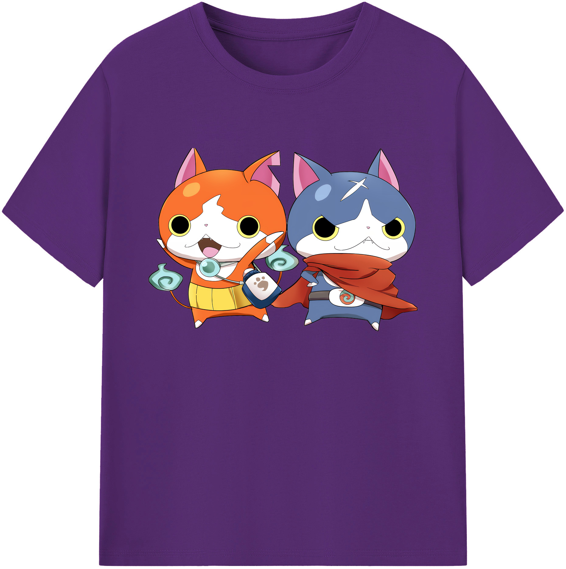 （画像用） 妖怪ウォッチ Yo-kai Watch 綿100％ メンズ半袖Tシャツ｜肌触りやわらか＆通気性