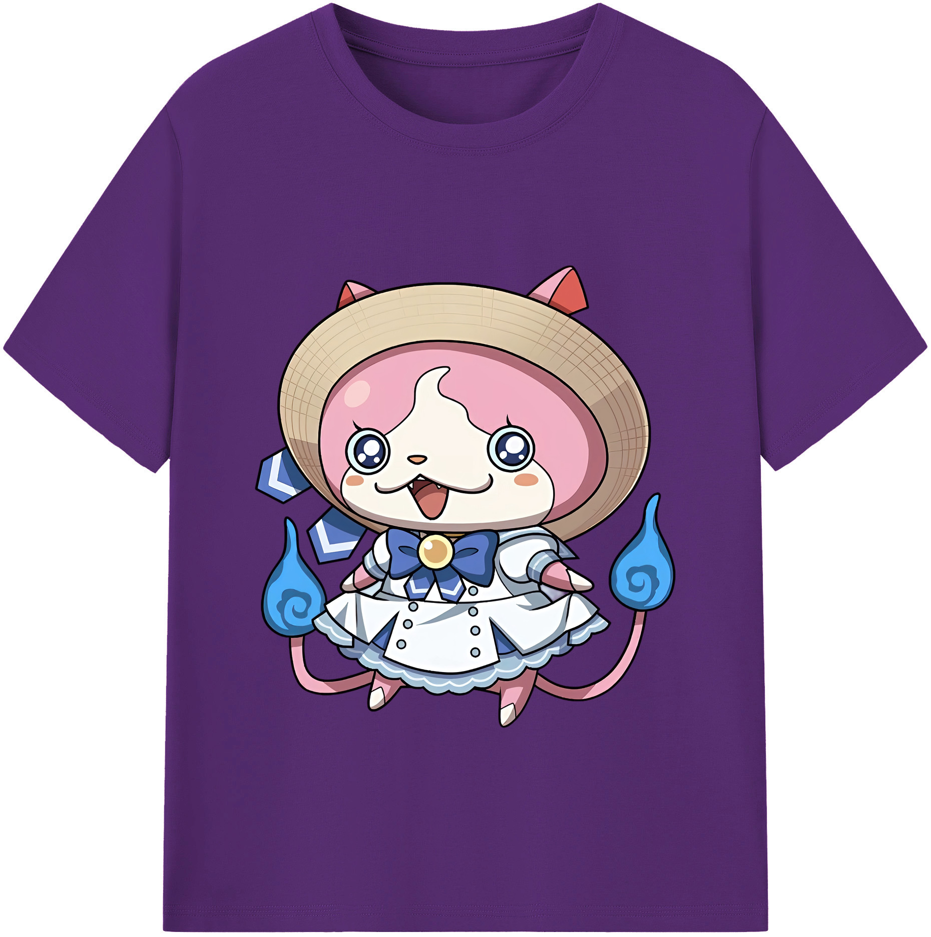 （画像用） 妖怪ウォッチ Yo-kai Watch 綿100％ メンズ半袖Tシャツ｜肌触りやわらか＆通気性