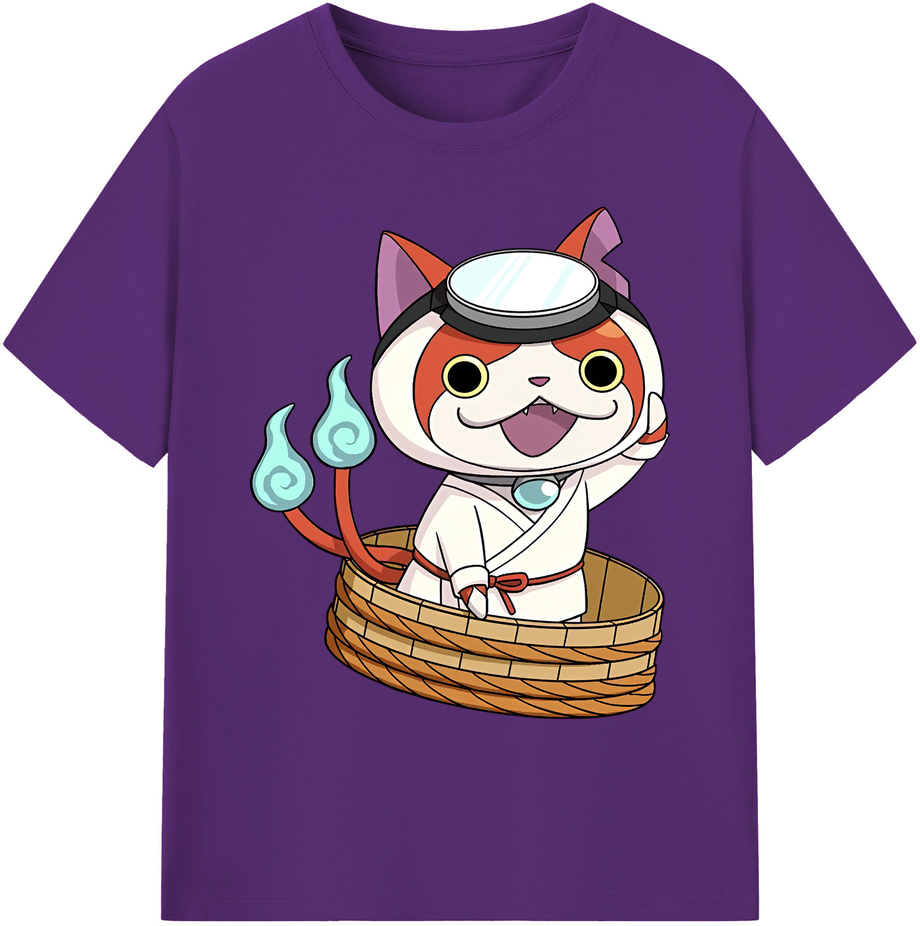 （画像用） 妖怪ウォッチ Yo-kai Watch 綿100％ メンズ半袖Tシャツ｜肌触りやわらか＆通気性