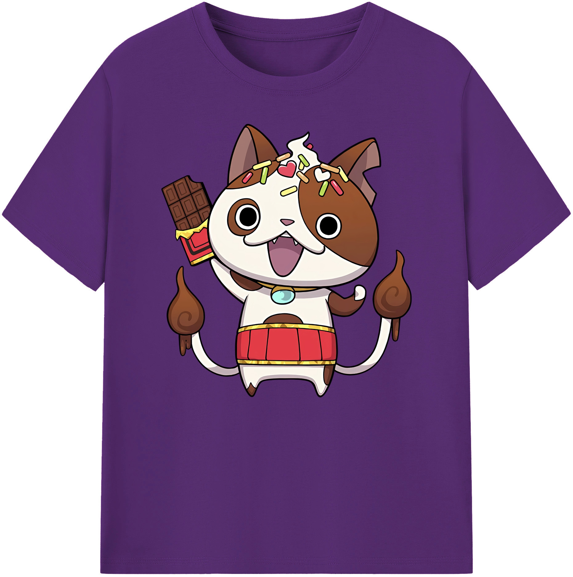 （画像用） 妖怪ウォッチ Yo-kai Watch 綿100％ メンズ半袖Tシャツ｜肌触りやわらか＆通気性