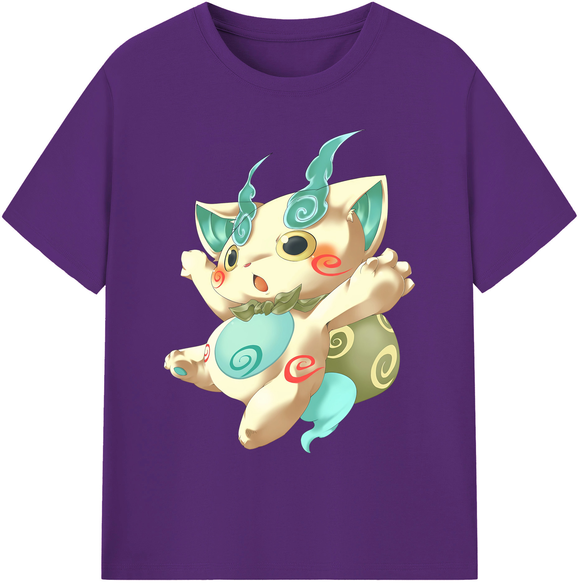 （画像用） 妖怪ウォッチ Yo-kai Watch 綿100％ メンズ半袖Tシャツ｜肌触りやわらか＆通気性