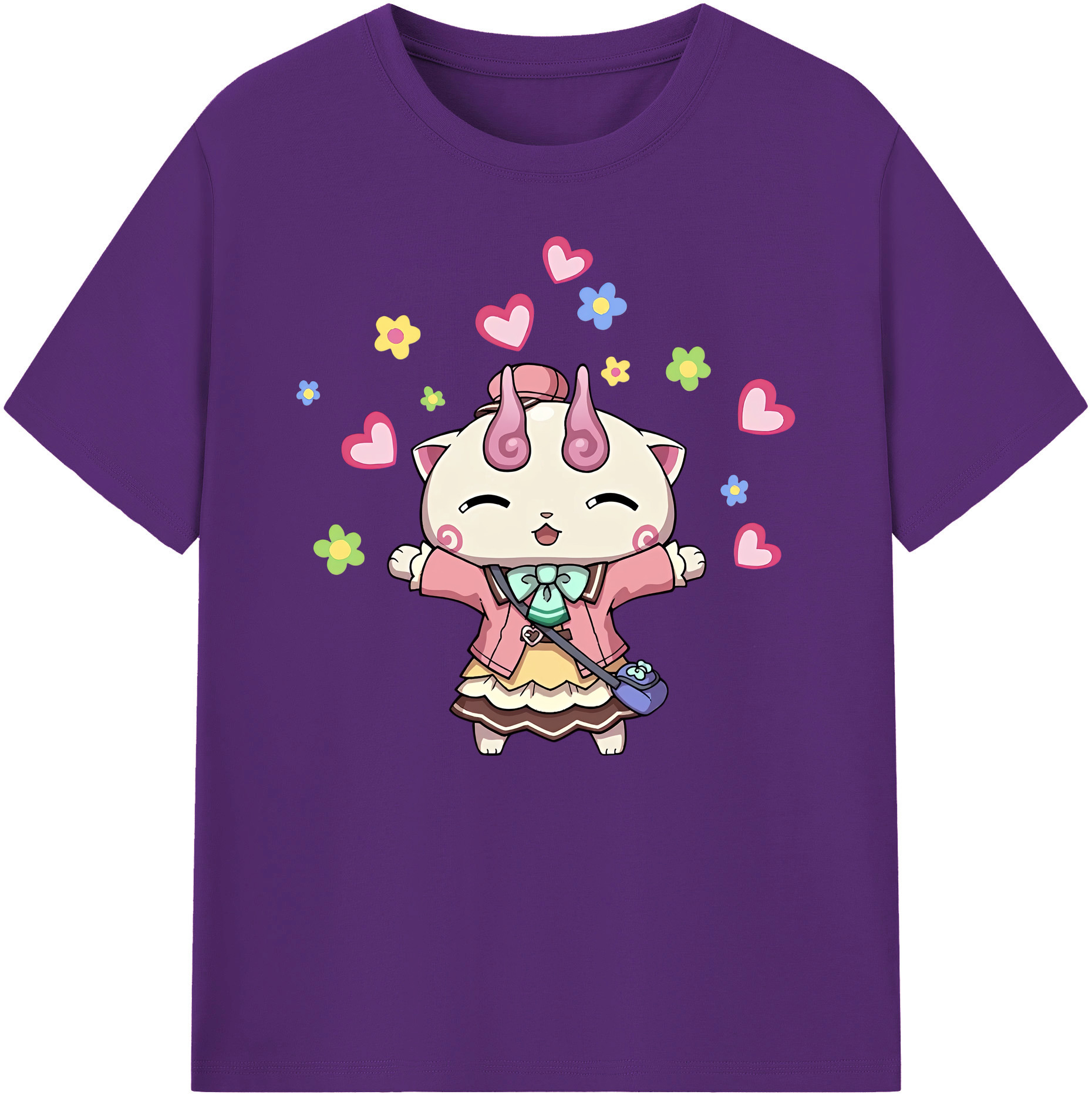 妖怪ウォッチ Yo-kai Watch 綿100％ メンズ半袖Tシャツ｜肌触りやわらか＆通気性