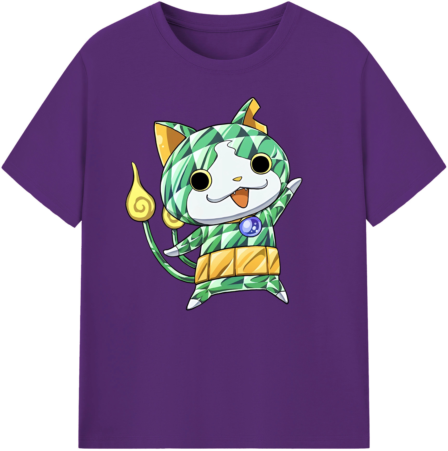 （画像用） 妖怪ウォッチ Yo-kai Watch 綿100％ メンズ半袖Tシャツ｜肌触りやわらか＆通気性