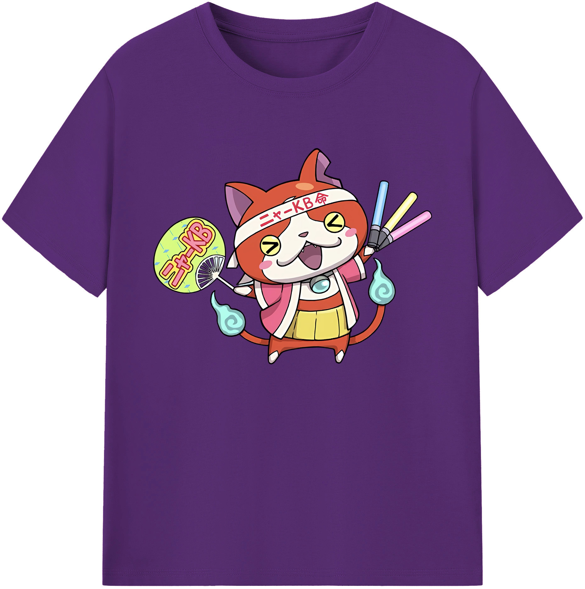 （画像用） 妖怪ウォッチ Yo-kai Watch 綿100％ メンズ半袖Tシャツ｜肌触りやわらか＆通気性