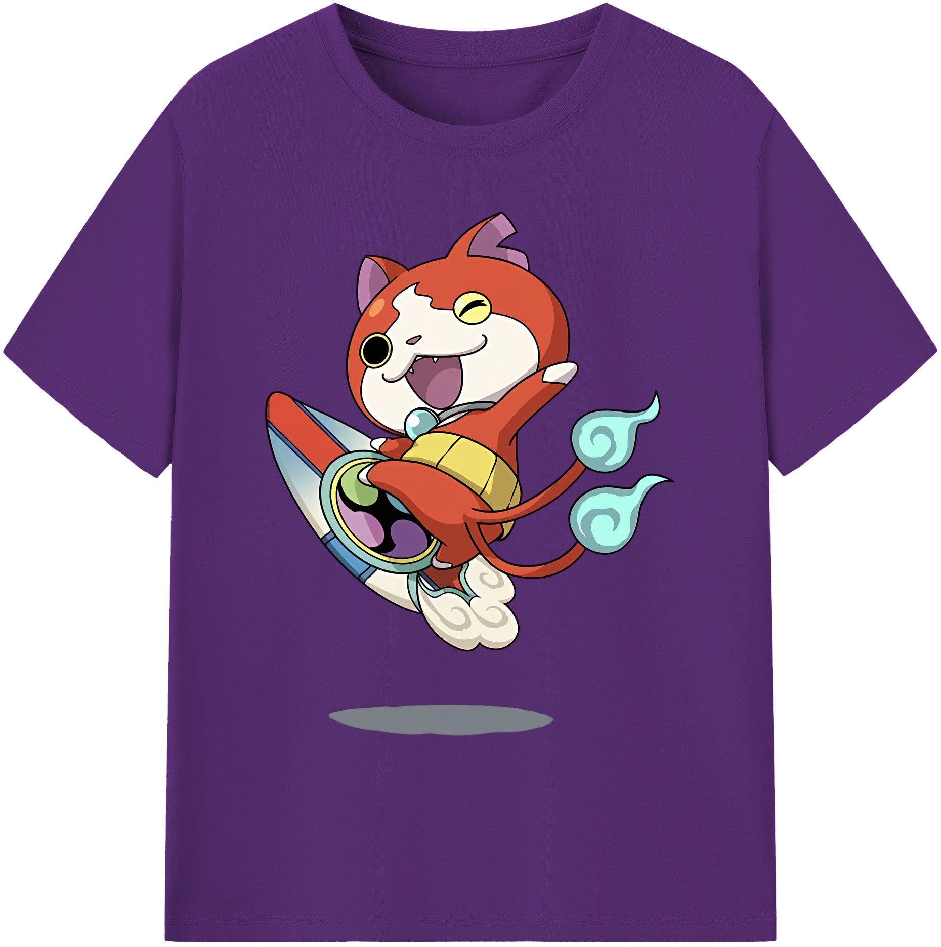 （画像用） 妖怪ウォッチ Yo-kai Watch 綿100％ メンズ半袖Tシャツ｜肌触りやわらか＆通気性
