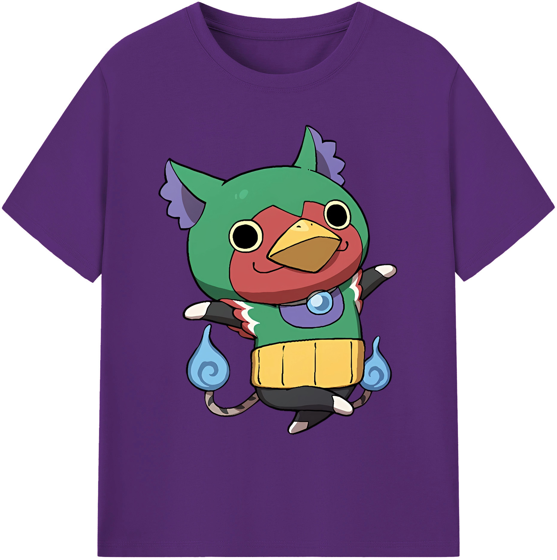 （画像用） 妖怪ウォッチ Yo-kai Watch 綿100％ メンズ半袖Tシャツ｜肌触りやわらか＆通気性
