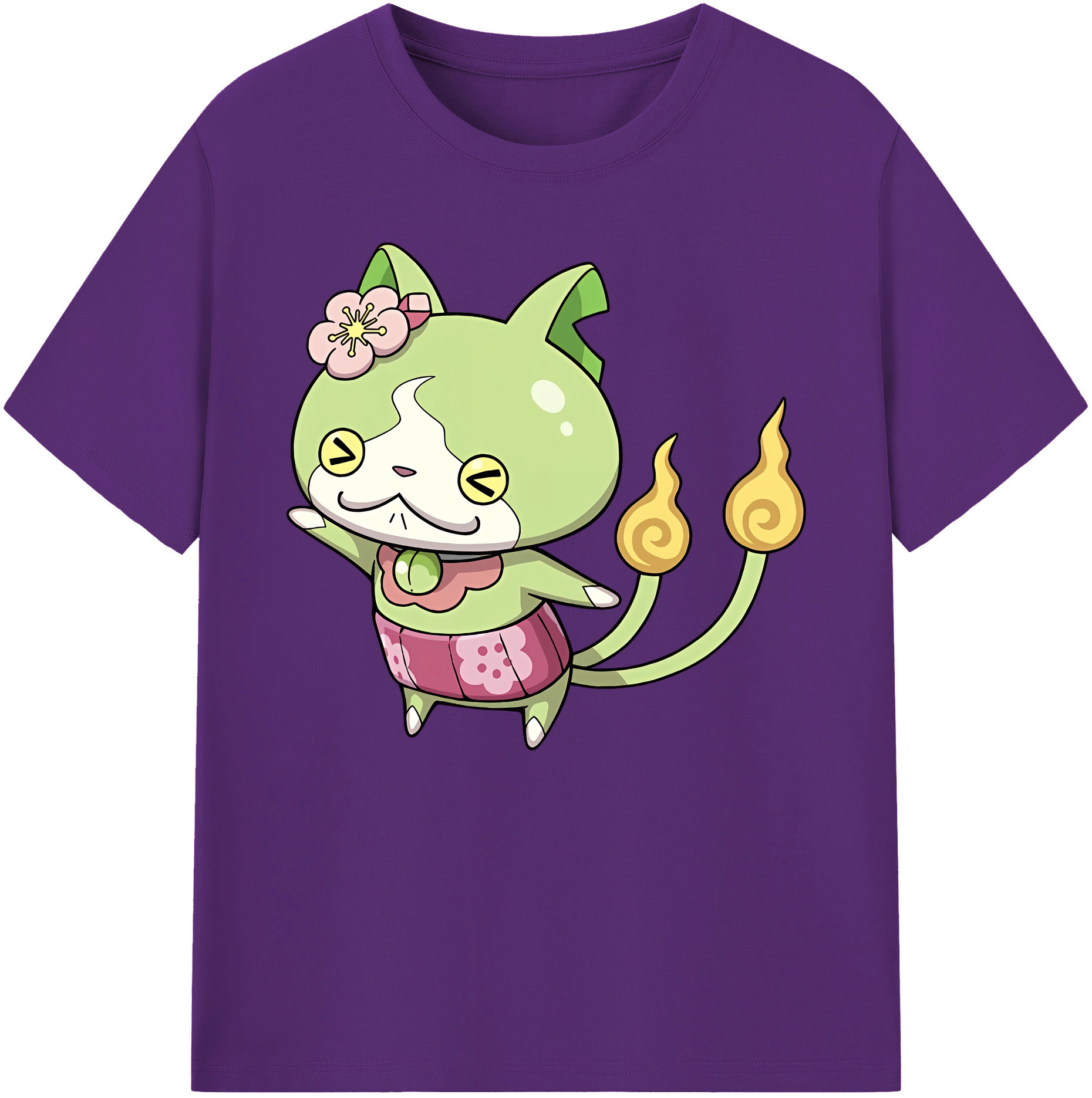 （画像用） 妖怪ウォッチ Yo-kai Watch 綿100％ メンズ半袖Tシャツ｜肌触りやわらか＆通気性