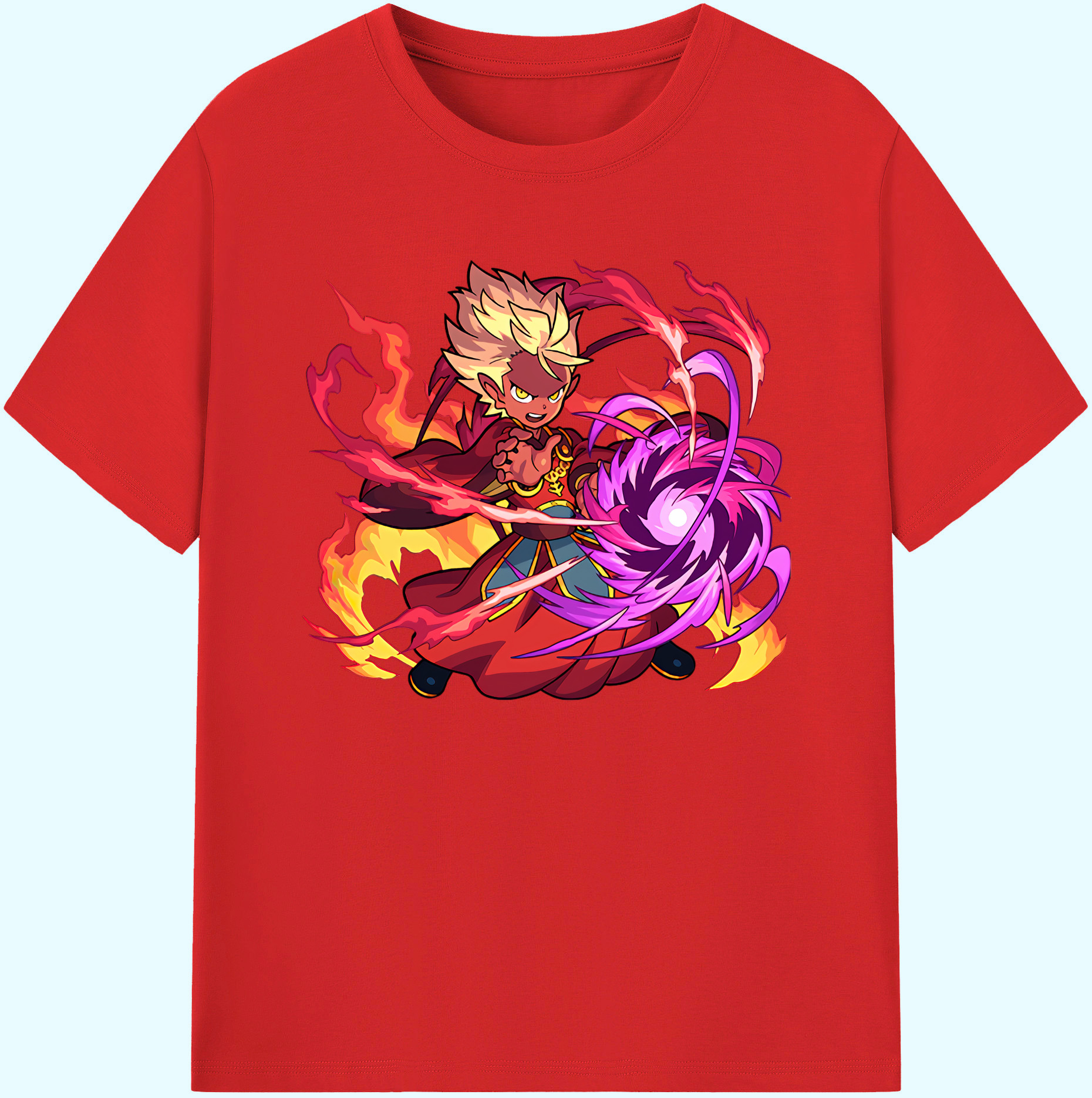 （画像用） 妖怪ウォッチ Yo-kai Watch 綿100％ メンズ半袖Tシャツ｜肌触りやわらか＆通気性