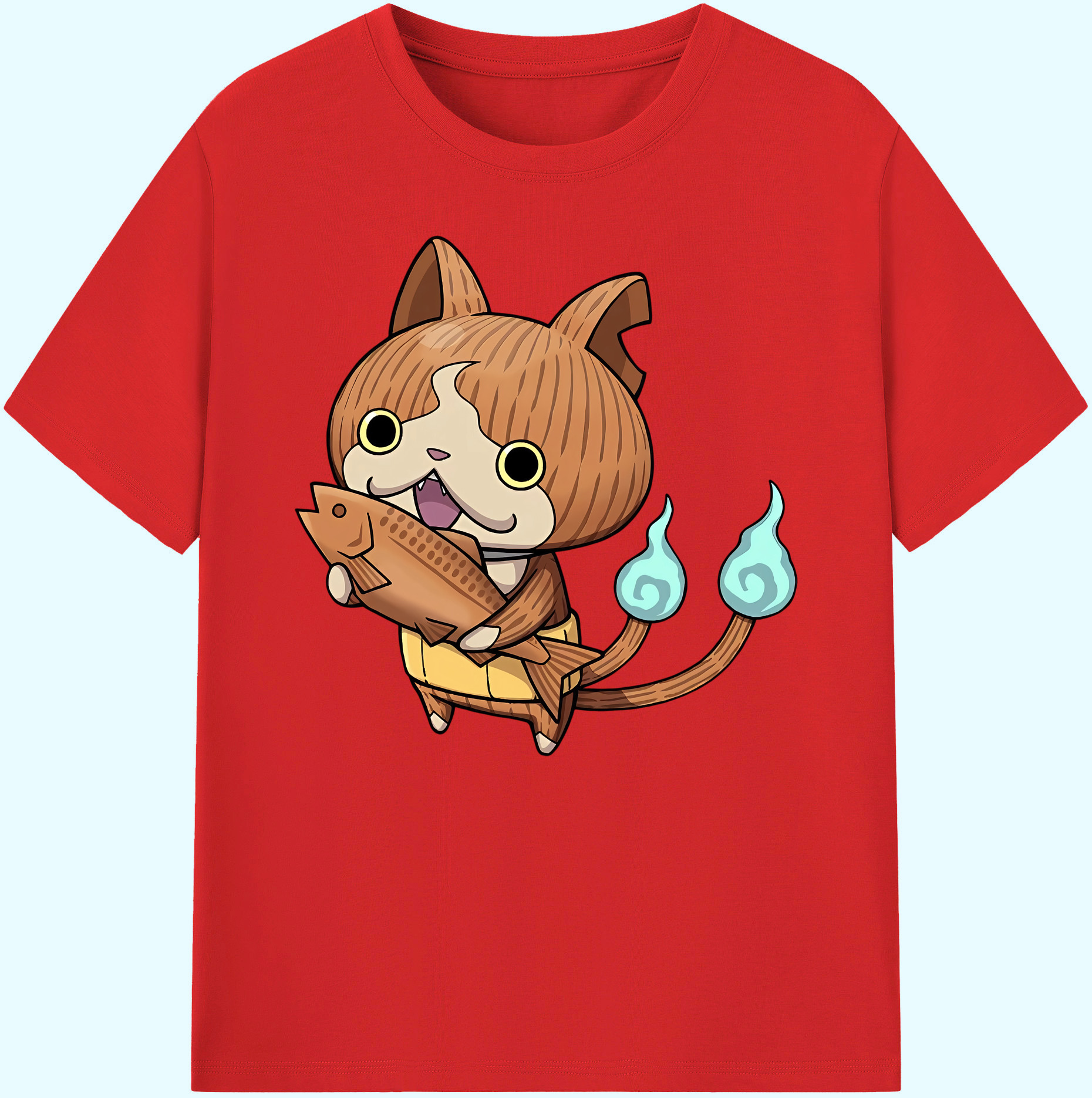 （画像用） 妖怪ウォッチ Yo-kai Watch 綿100％ メンズ半袖Tシャツ｜肌触りやわらか＆通気性