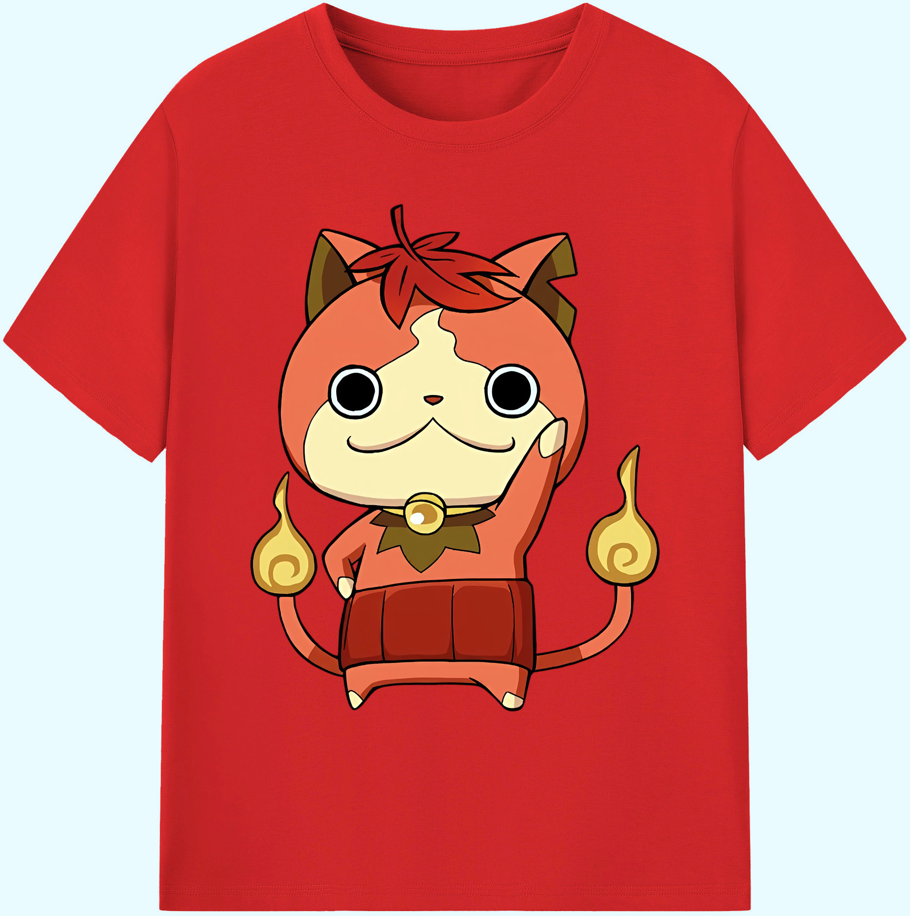 （画像用） 妖怪ウォッチ Yo-kai Watch 綿100％ メンズ半袖Tシャツ｜肌触りやわらか＆通気性