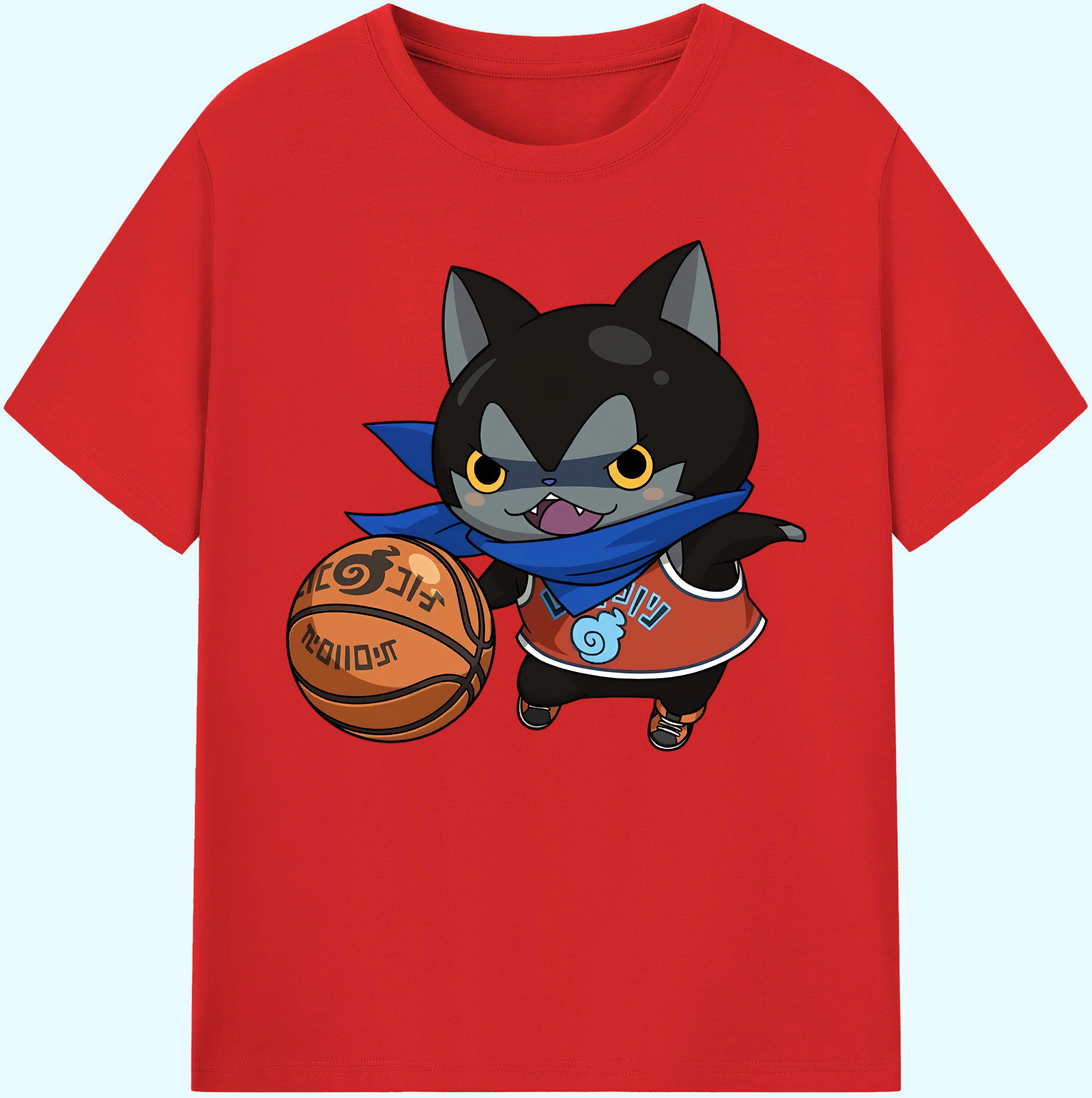 （画像用） 妖怪ウォッチ Yo-kai Watch 綿100％ メンズ半袖Tシャツ｜肌触りやわらか＆通気性