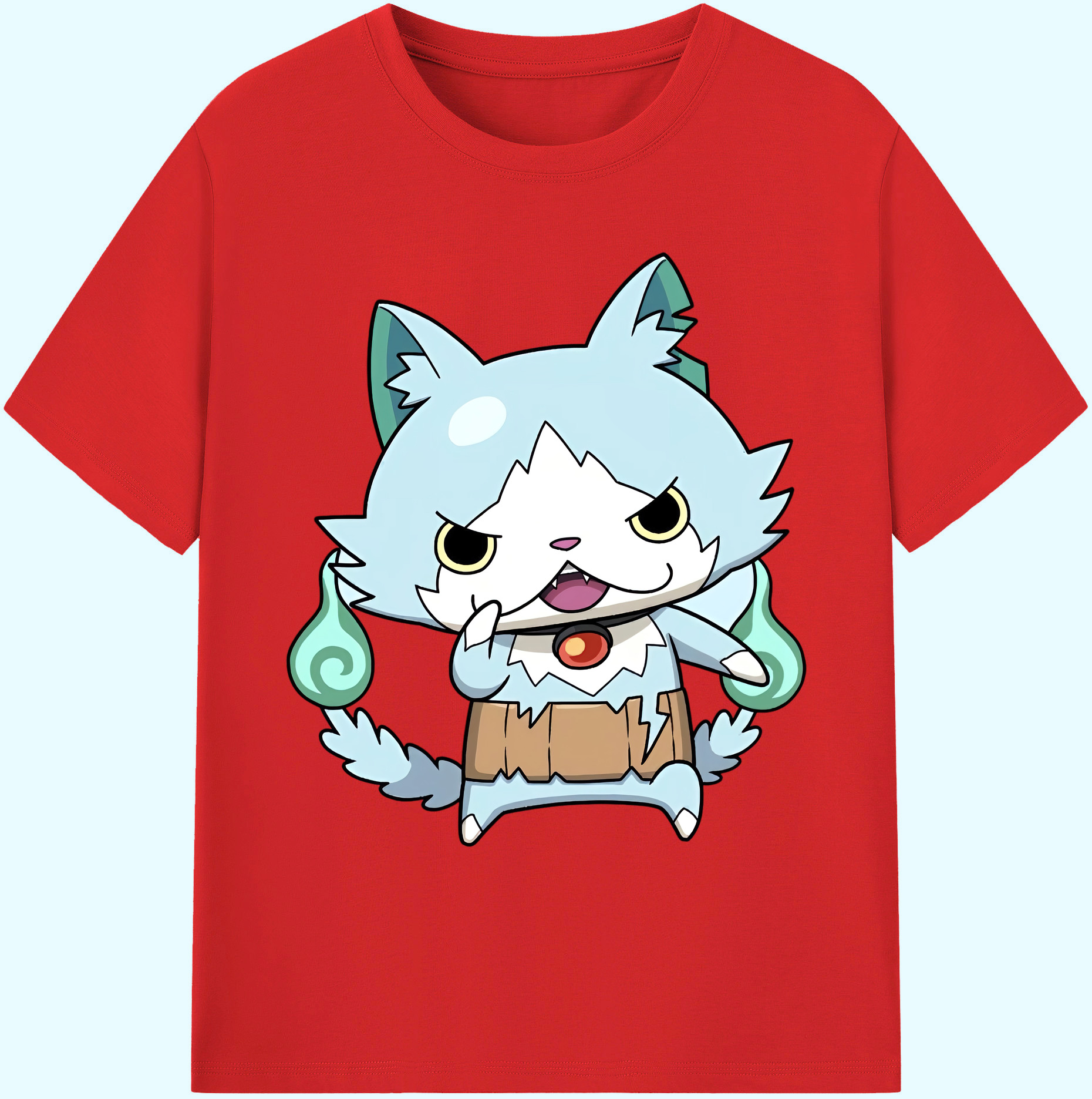 （画像用） 妖怪ウォッチ Yo-kai Watch 綿100％ メンズ半袖Tシャツ｜肌触りやわらか＆通気性
