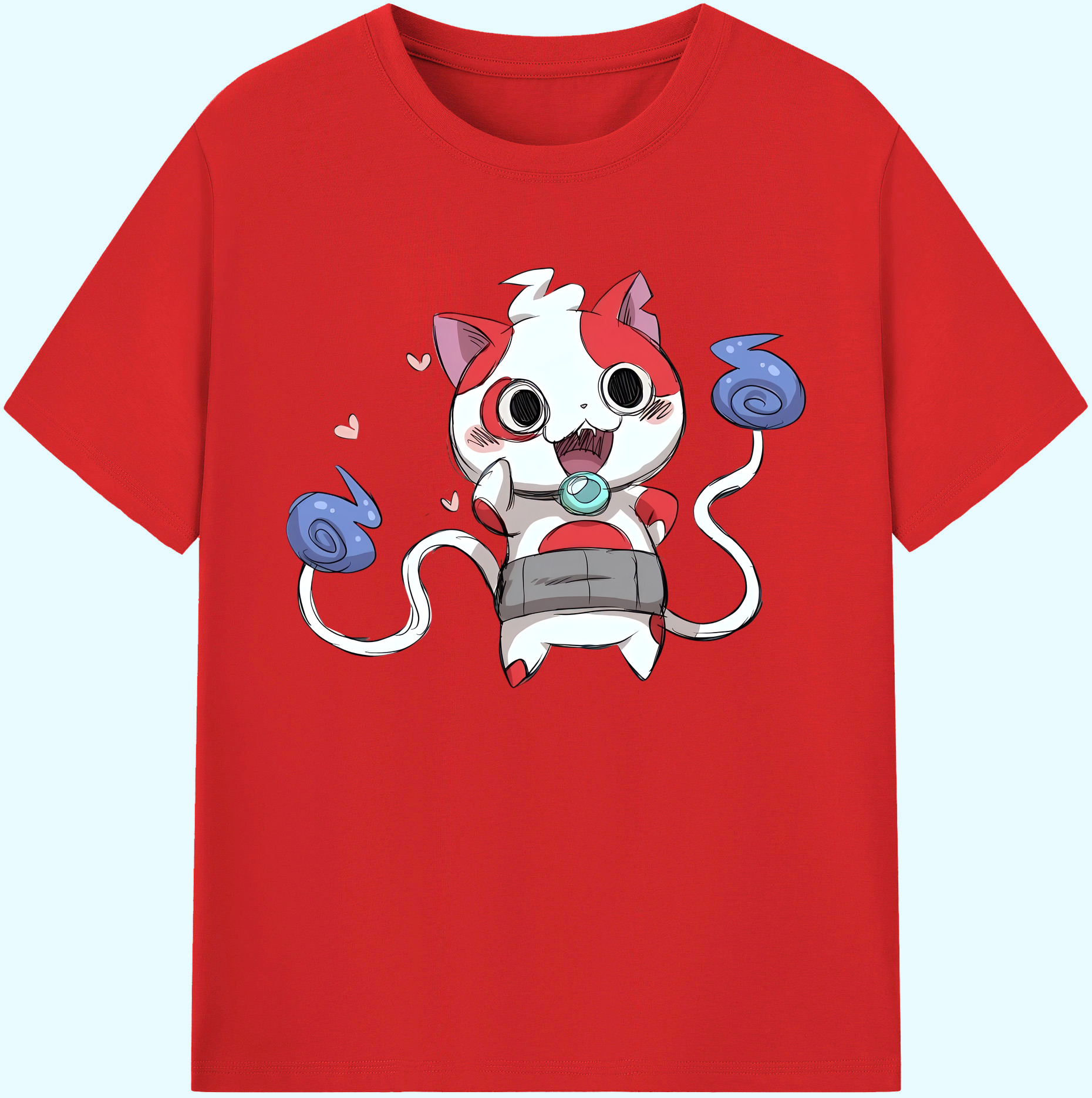 （画像用） 妖怪ウォッチ Yo-kai Watch 綿100％ メンズ半袖Tシャツ｜肌触りやわらか＆通気性
