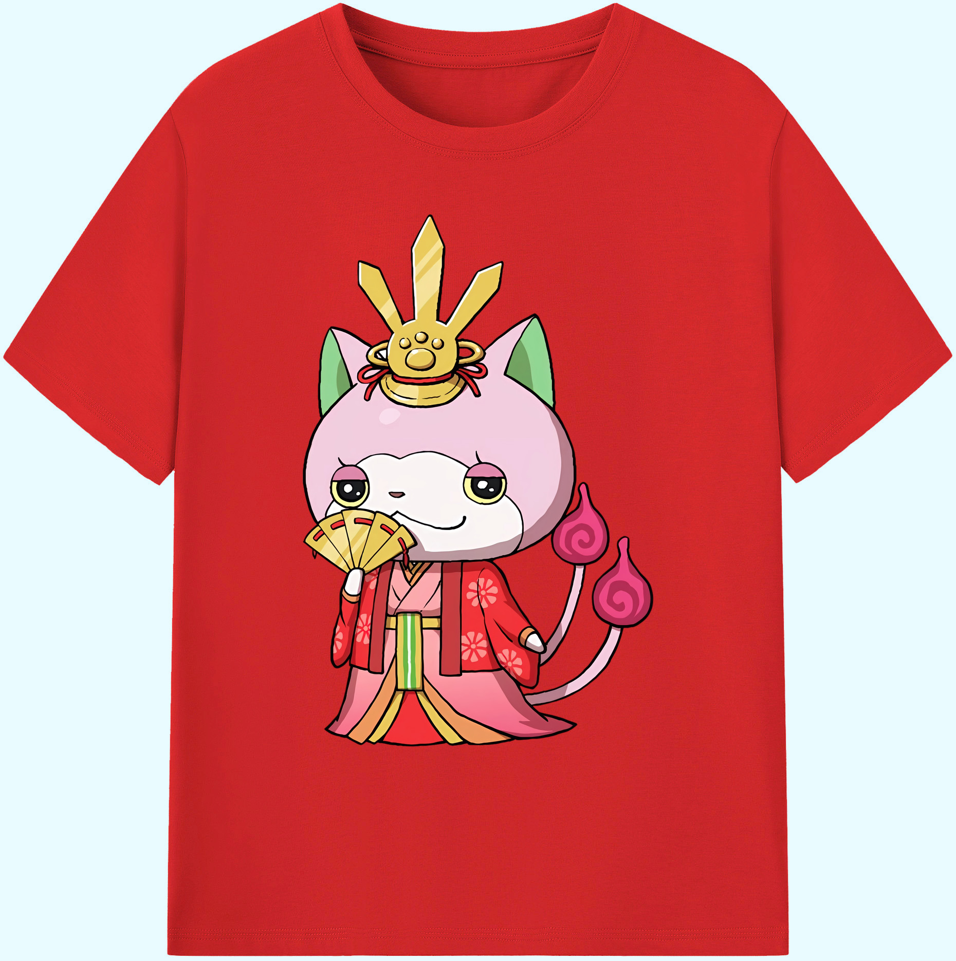 （画像用） 妖怪ウォッチ Yo-kai Watch 綿100％ メンズ半袖Tシャツ｜肌触りやわらか＆通気性