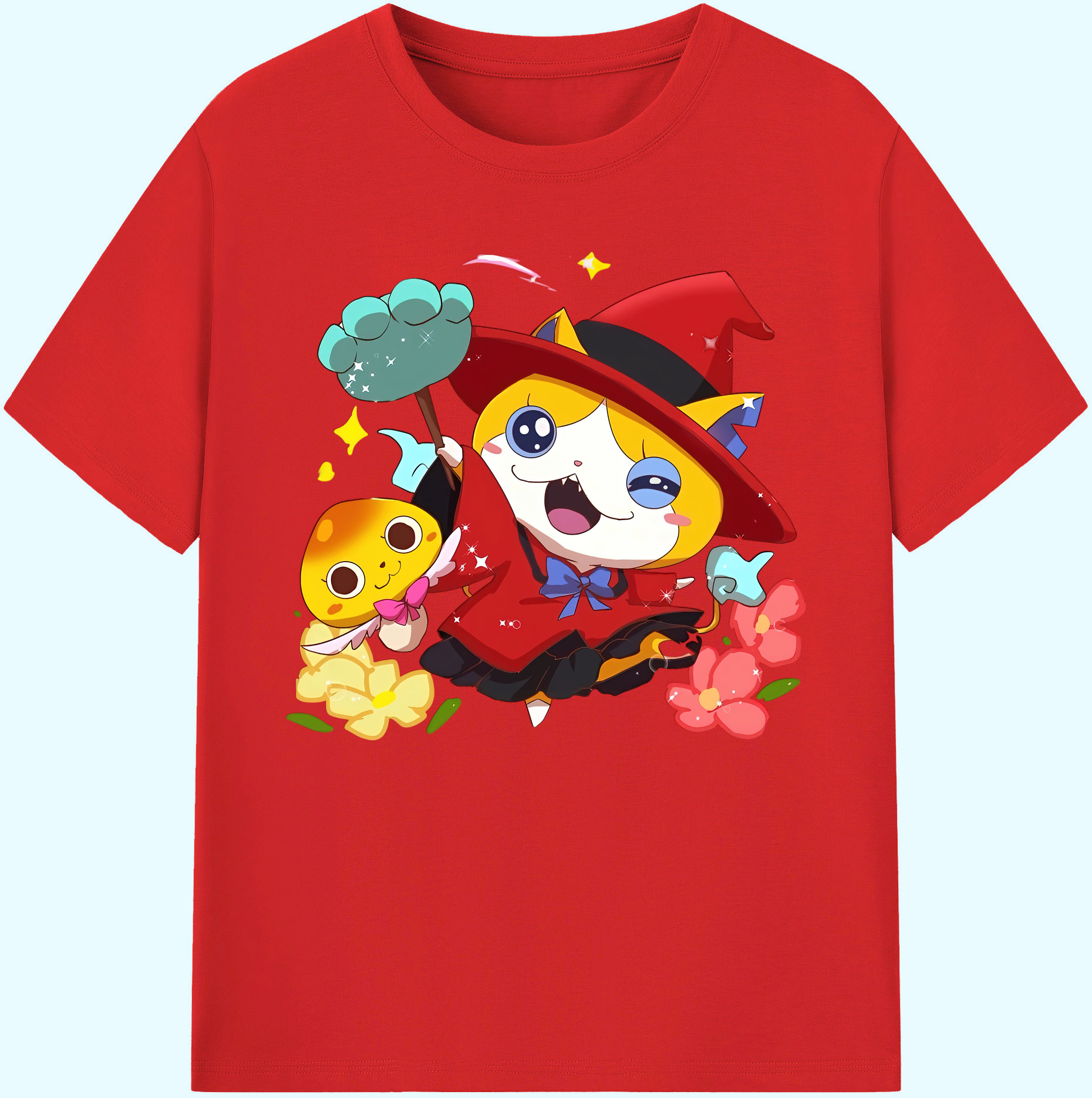 （画像用） 妖怪ウォッチ Yo-kai Watch 綿100％ メンズ半袖Tシャツ｜肌触りやわらか＆通気性