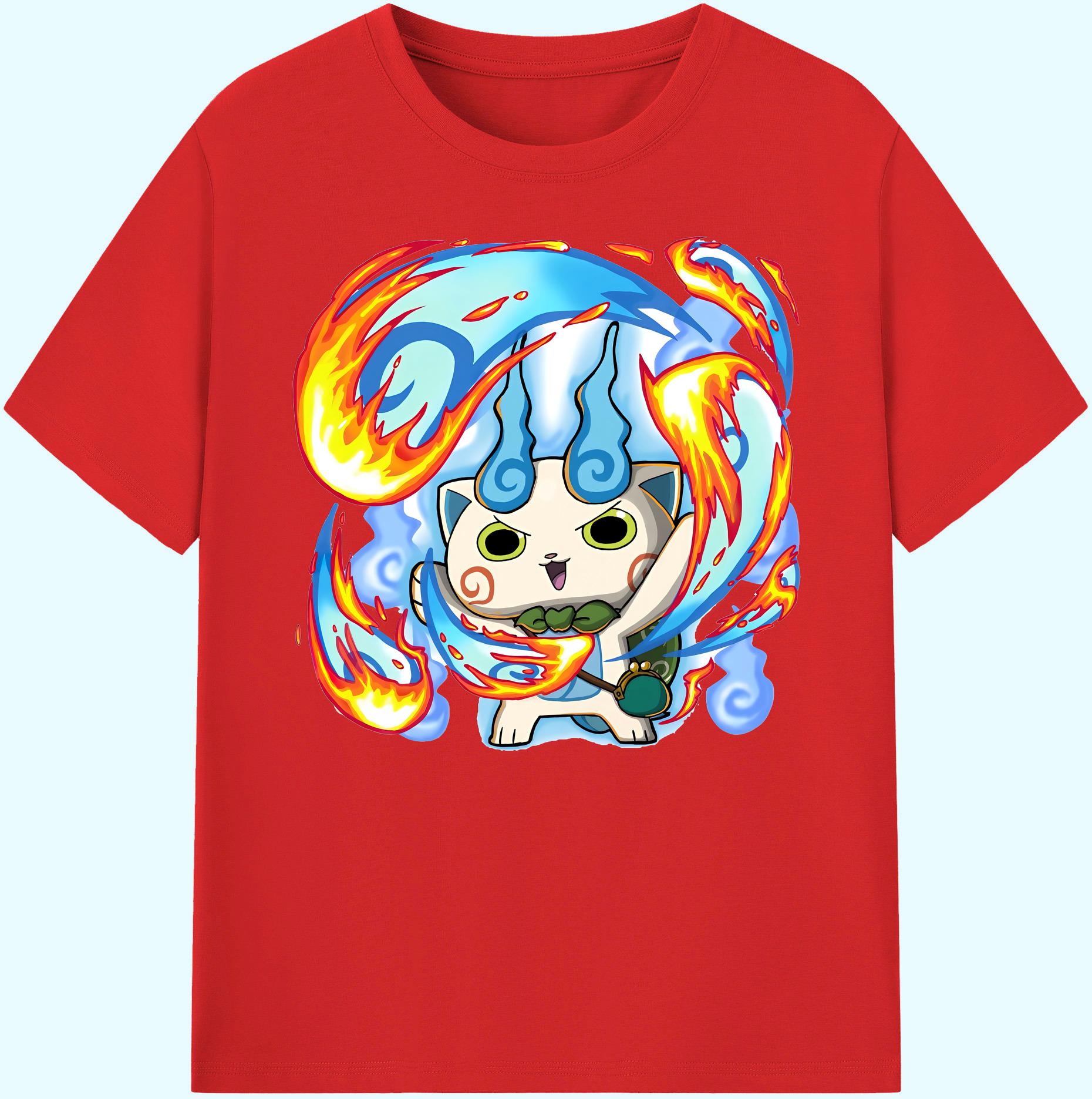 （画像用） 妖怪ウォッチ Yo-kai Watch 綿100％ メンズ半袖Tシャツ｜肌触りやわらか＆通気性