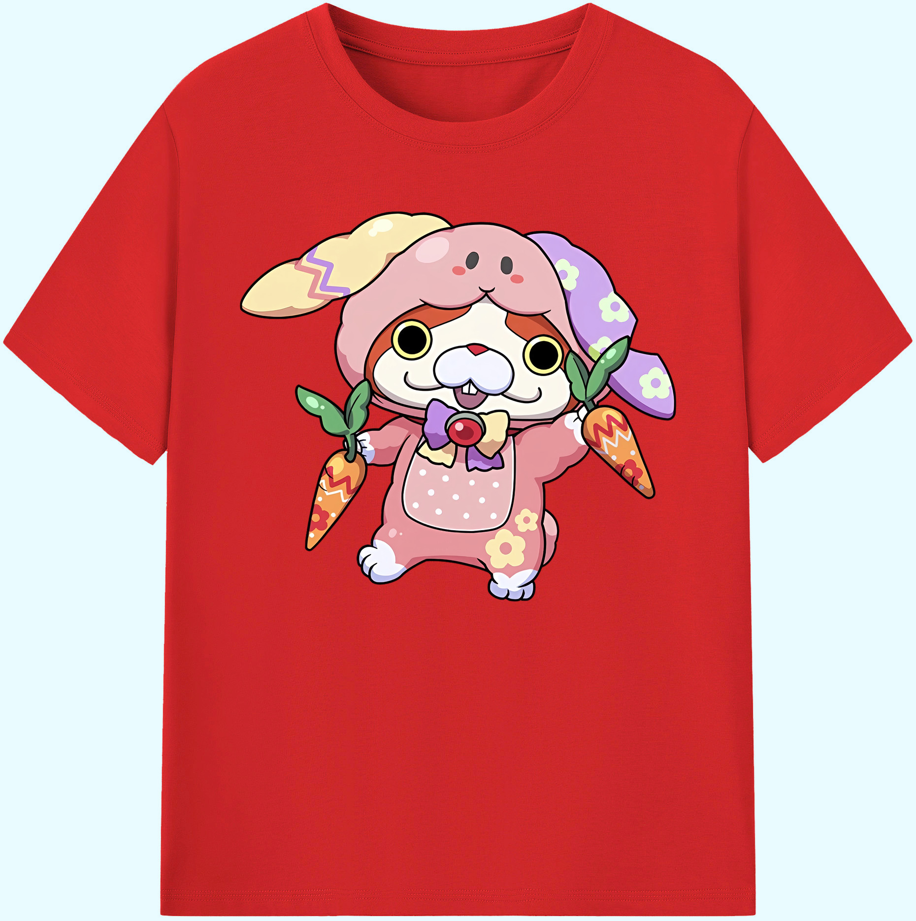 （画像用） 妖怪ウォッチ Yo-kai Watch 綿100％ メンズ半袖Tシャツ｜肌触りやわらか＆通気性