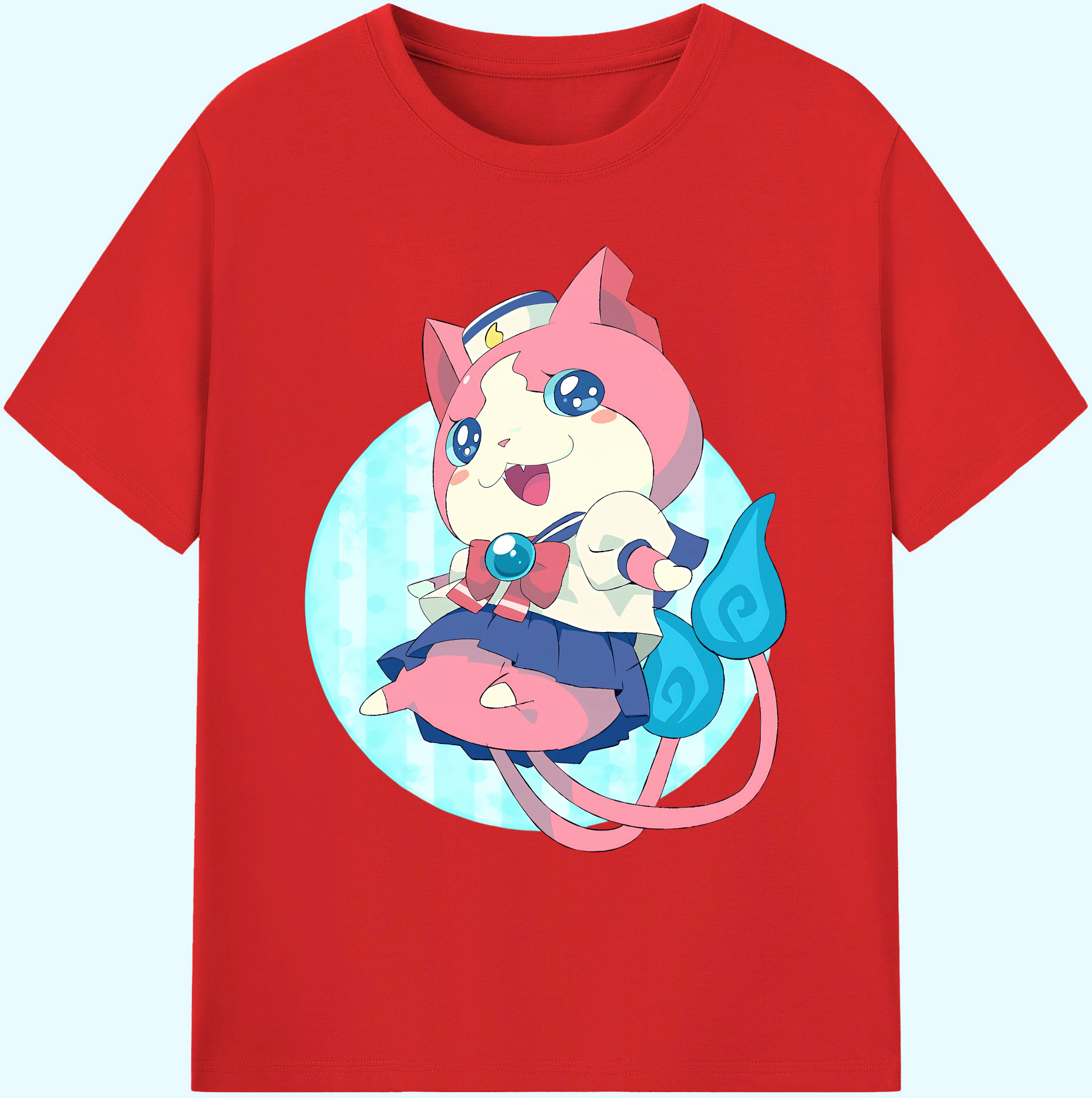 （画像用） 妖怪ウォッチ Yo-kai Watch 綿100％ メンズ半袖Tシャツ｜肌触りやわらか＆通気性