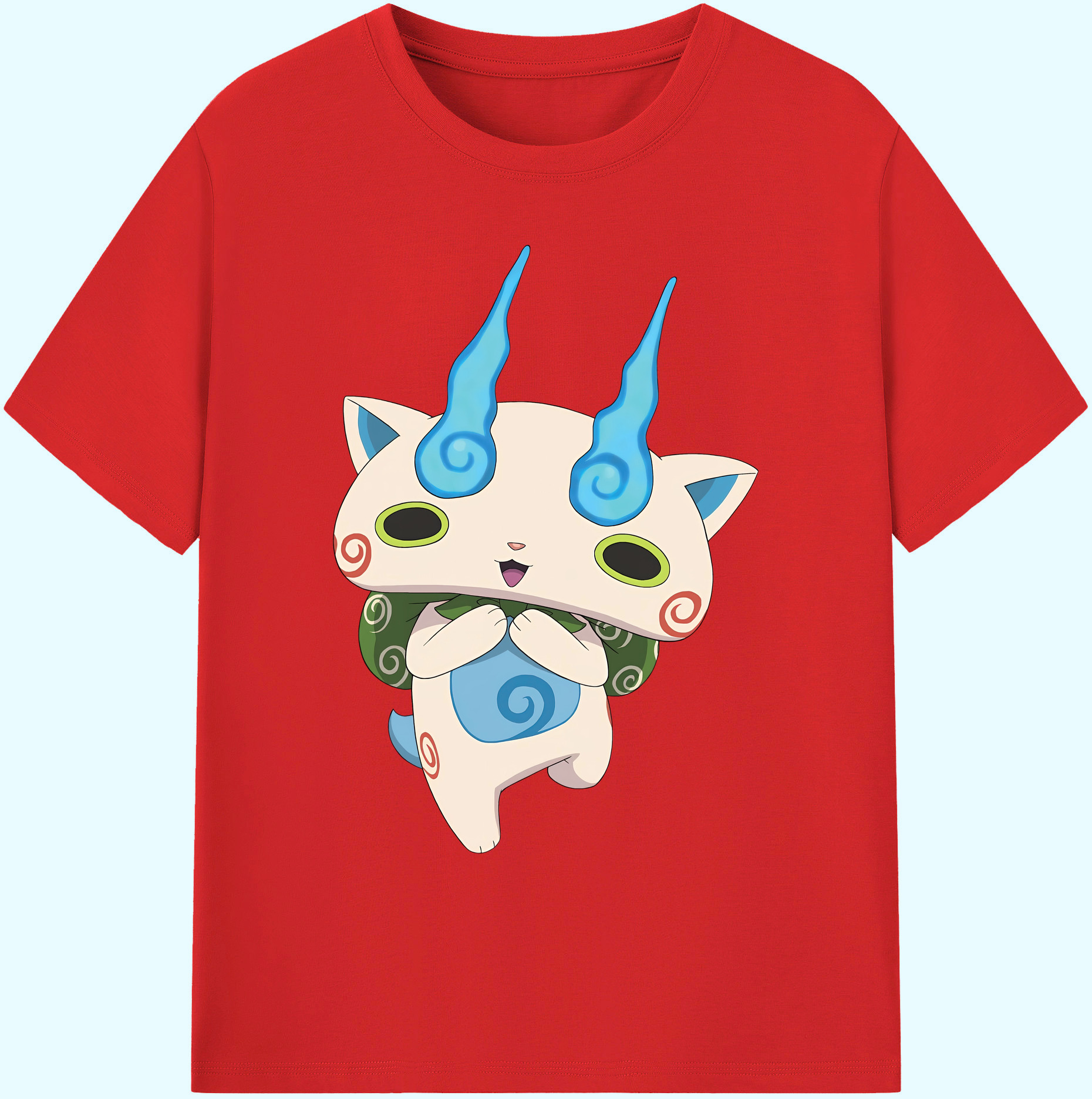 （画像用） 妖怪ウォッチ Yo-kai Watch 綿100％ メンズ半袖Tシャツ｜肌触りやわらか＆通気性