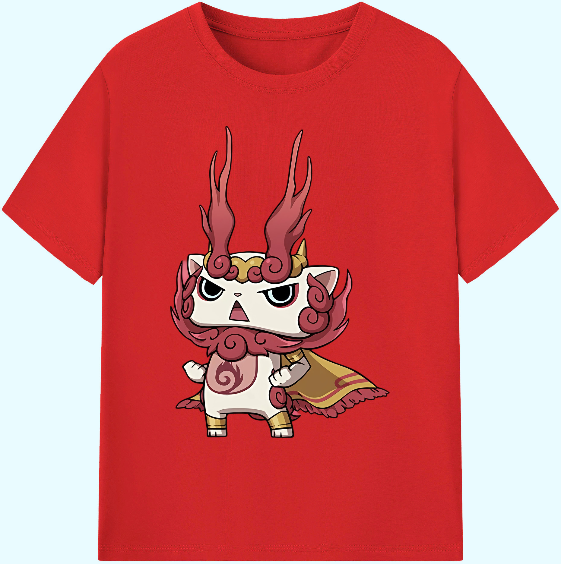 （画像用） 妖怪ウォッチ Yo-kai Watch 綿100％ メンズ半袖Tシャツ｜肌触りやわらか＆通気性