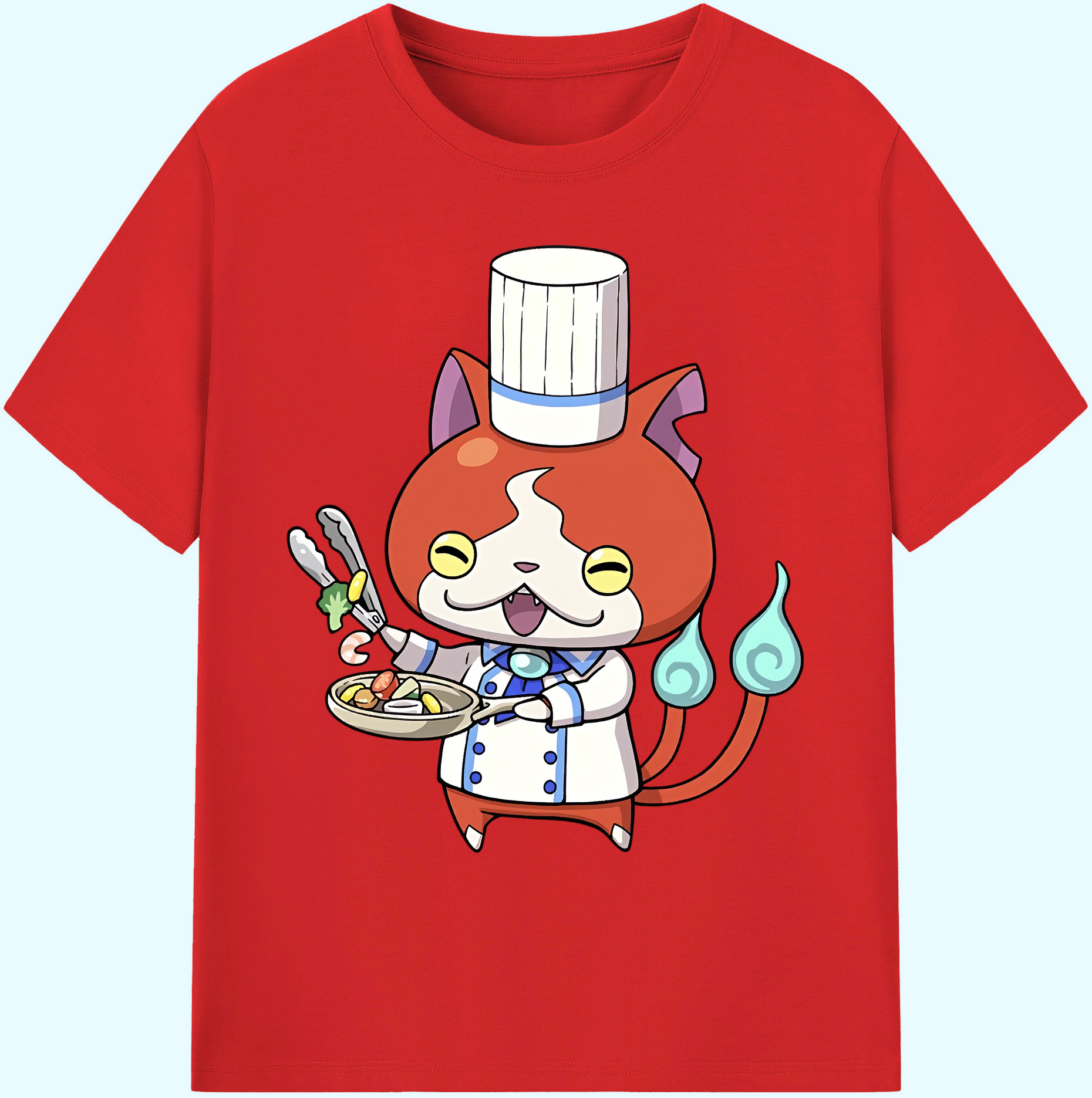 （画像用） 妖怪ウォッチ Yo-kai Watch 綿100％ メンズ半袖Tシャツ｜肌触りやわらか＆通気性