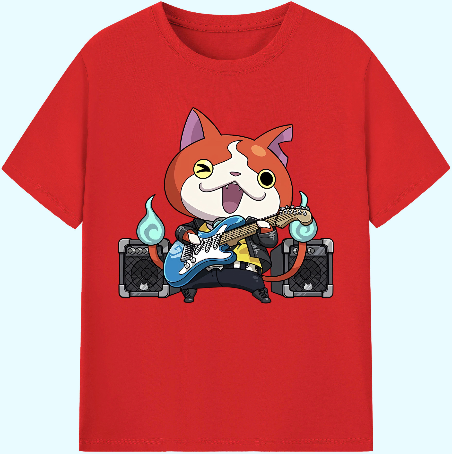 妖怪ウォッチ Yo-kai Watch 綿100％ メンズ半袖Tシャツ｜肌触りやわらか＆通気性