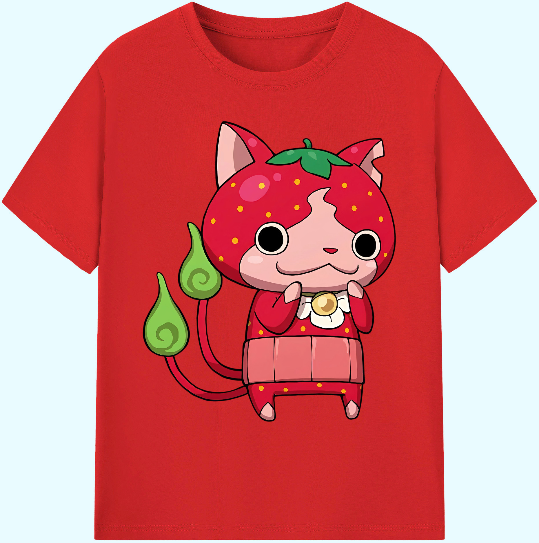 （画像用） 妖怪ウォッチ Yo-kai Watch 綿100％ メンズ半袖Tシャツ｜肌触りやわらか＆通気性