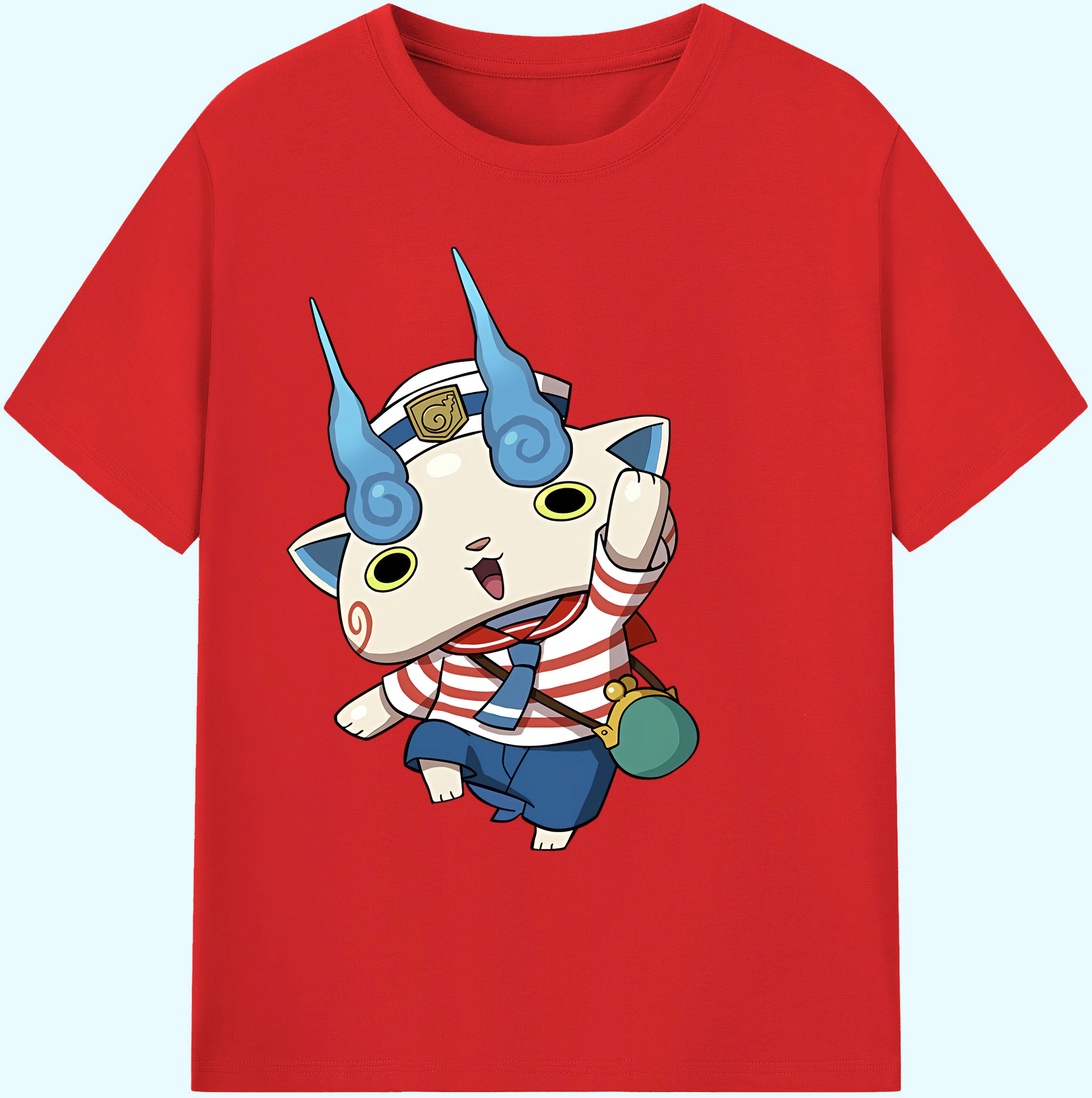 （画像用） 妖怪ウォッチ Yo-kai Watch 綿100％ メンズ半袖Tシャツ｜肌触りやわらか＆通気性