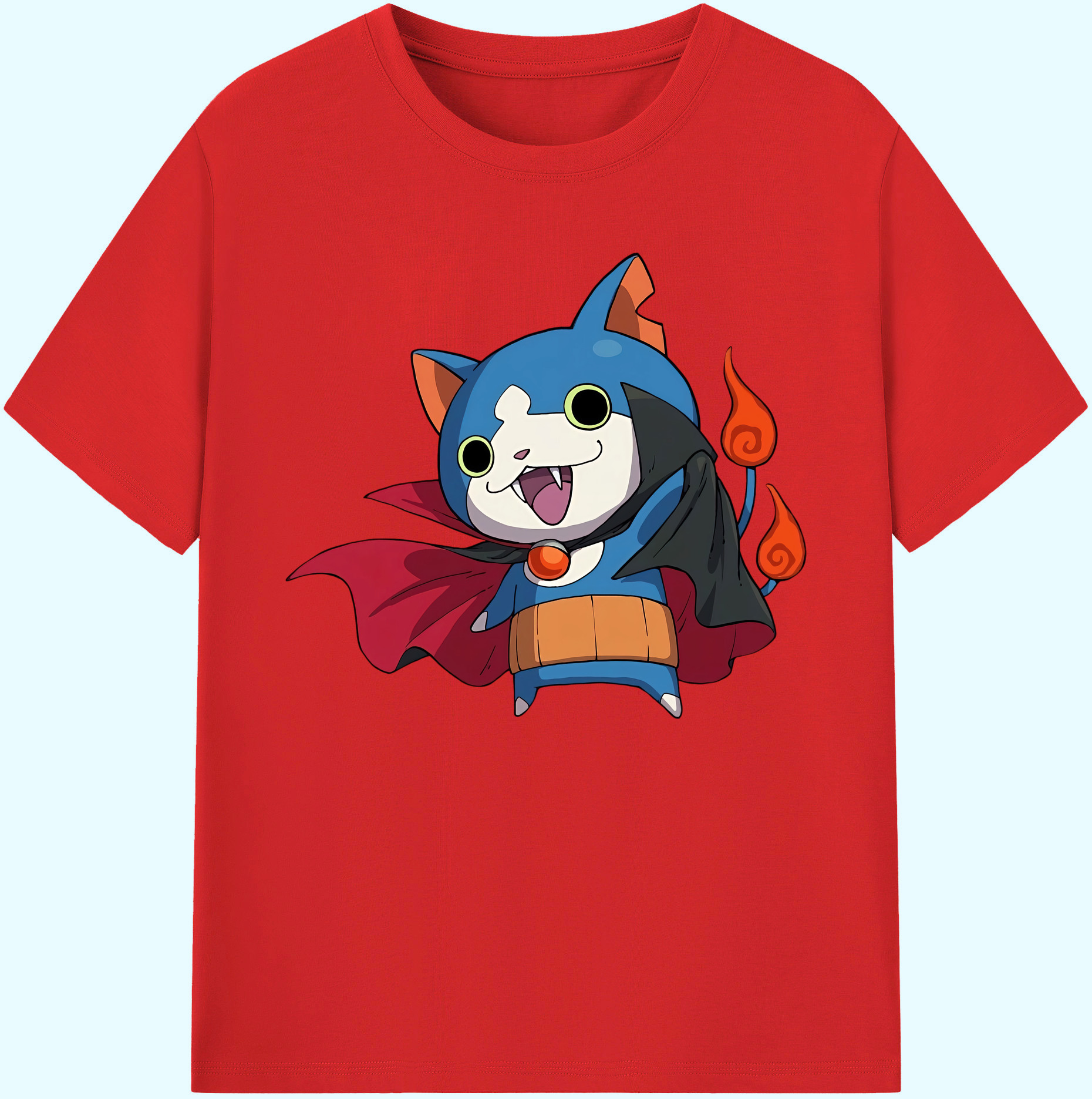 （画像用） 妖怪ウォッチ Yo-kai Watch 綿100％ メンズ半袖Tシャツ｜肌触りやわらか＆通気性