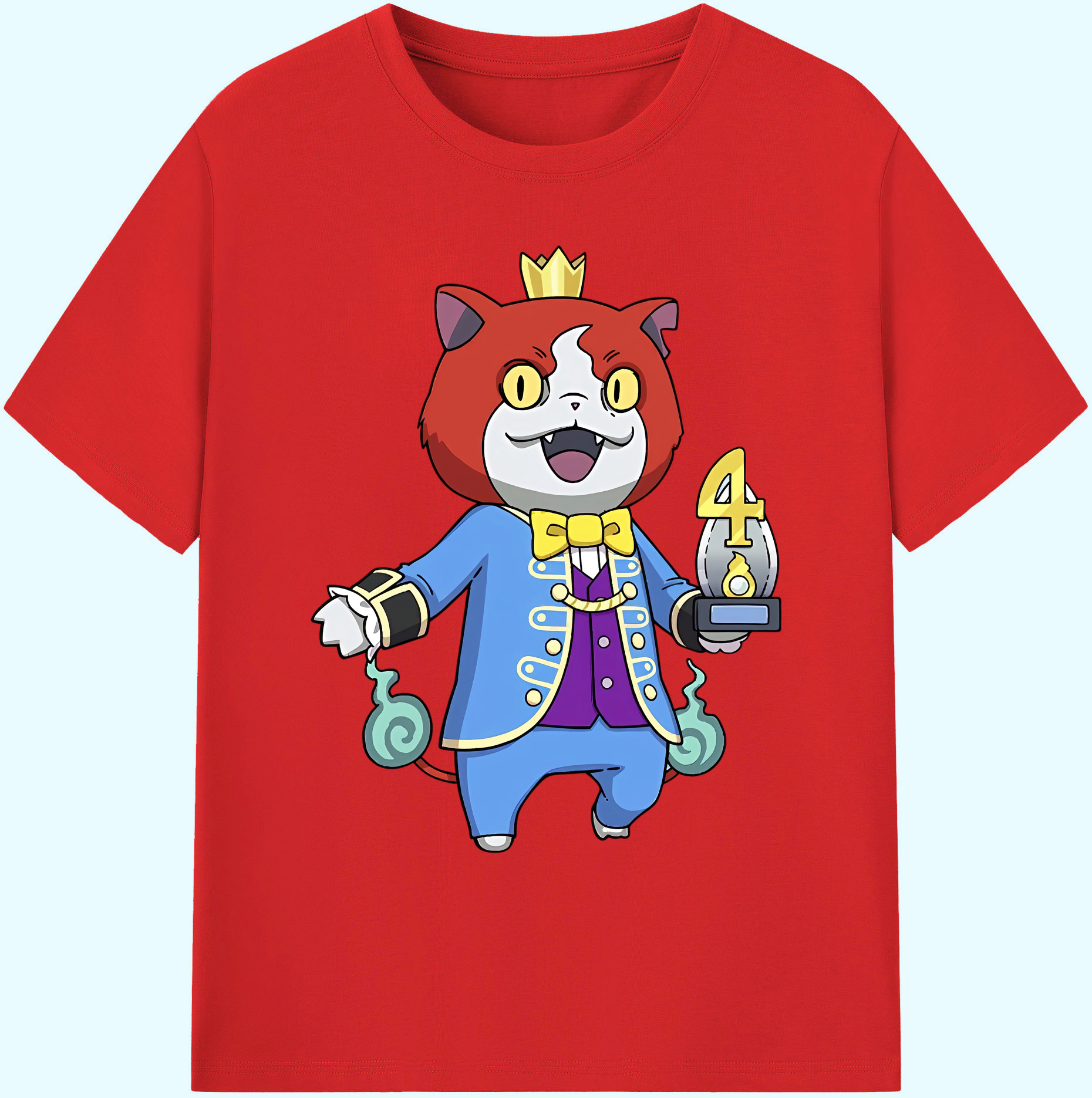 （画像用） 妖怪ウォッチ Yo-kai Watch 綿100％ メンズ半袖Tシャツ｜肌触りやわらか＆通気性