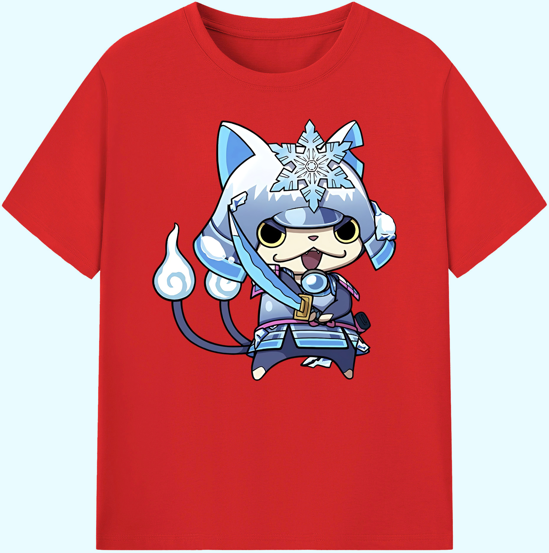 （画像用） 妖怪ウォッチ Yo-kai Watch 綿100％ メンズ半袖Tシャツ｜肌触りやわらか＆通気性