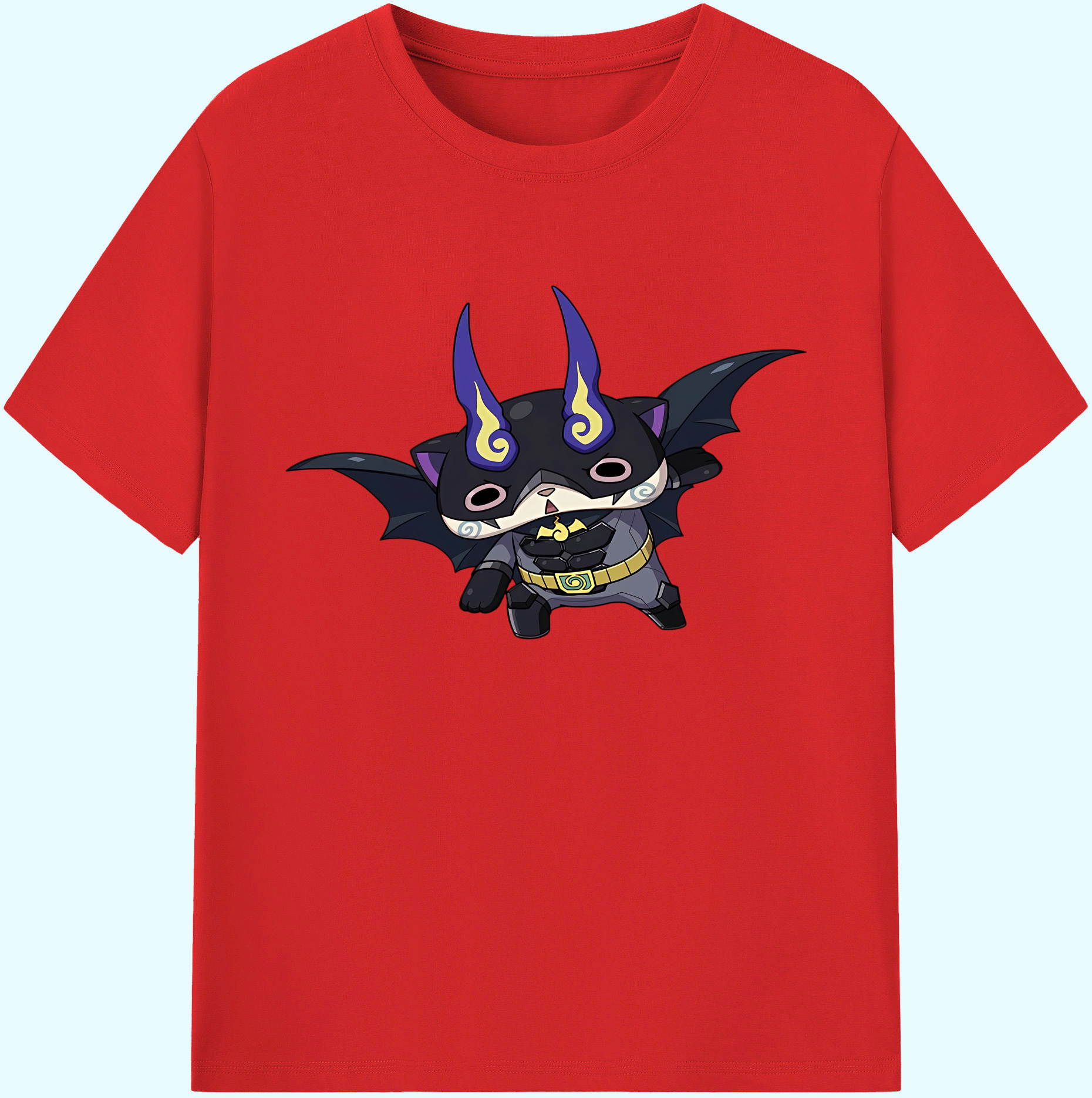 （画像用） 妖怪ウォッチ Yo-kai Watch 綿100％ メンズ半袖Tシャツ｜肌触りやわらか＆通気性
