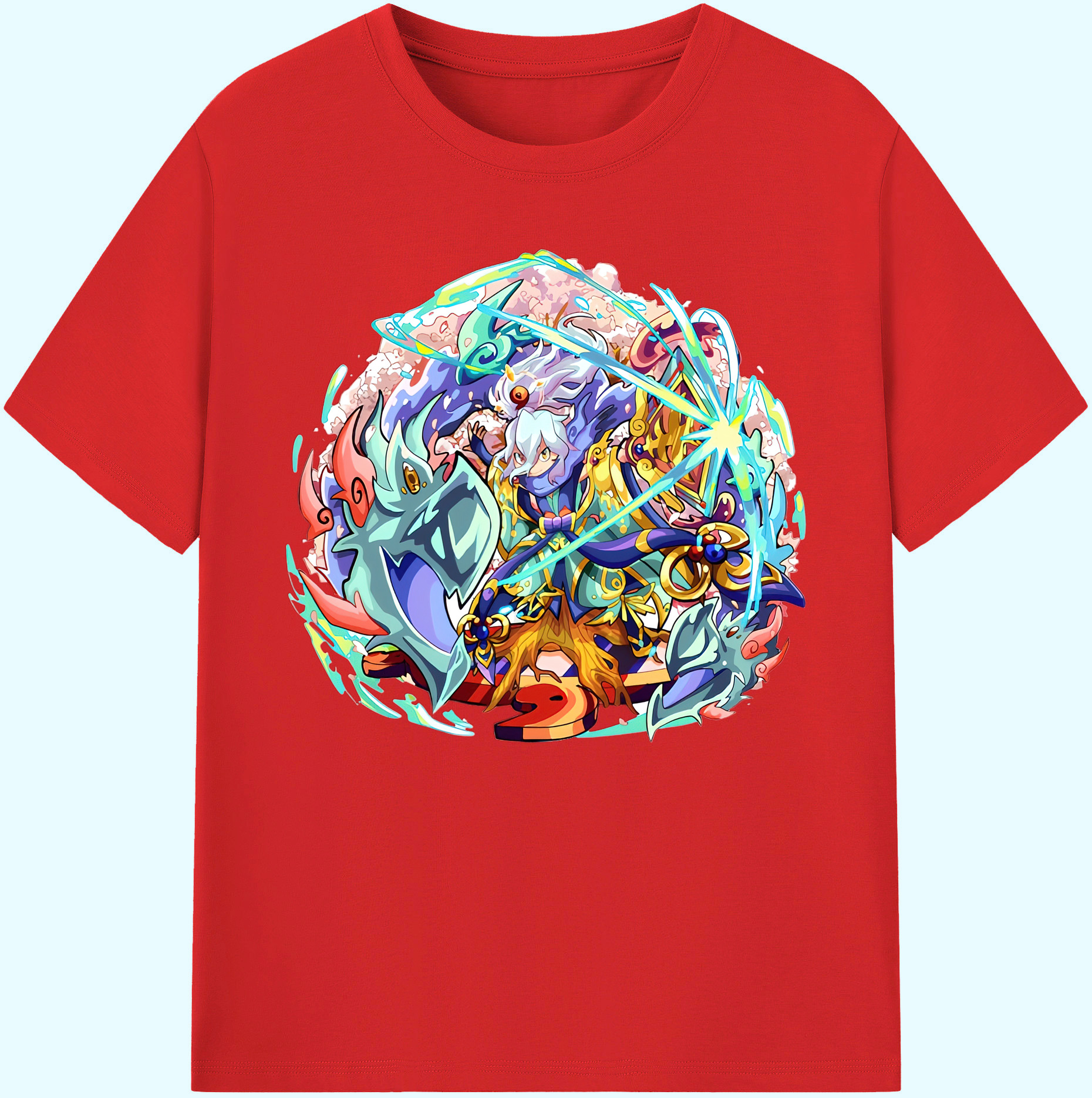 （画像用） 妖怪ウォッチ Yo-kai Watch 綿100％ メンズ半袖Tシャツ｜肌触りやわらか＆通気性