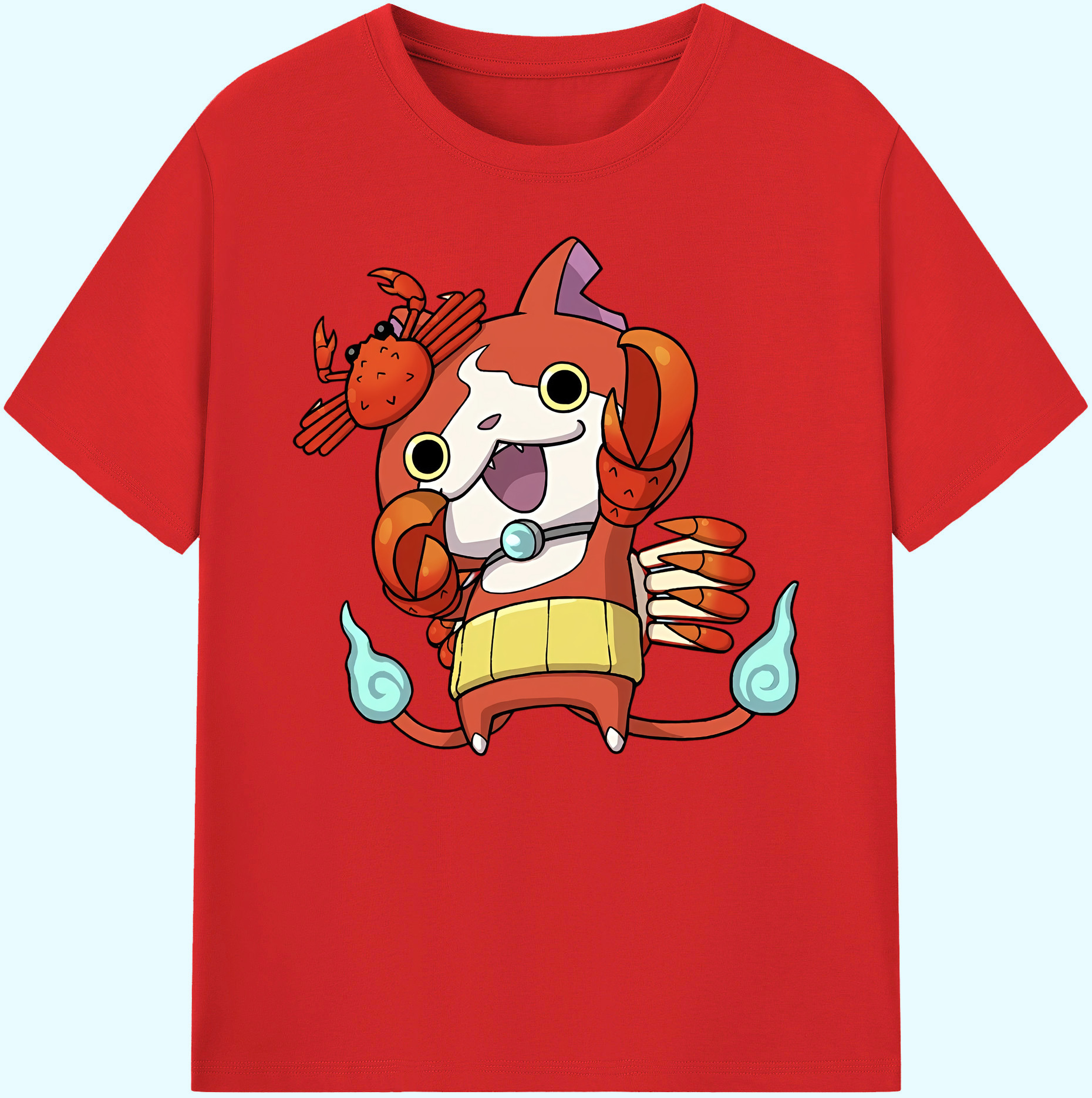 （画像用） 妖怪ウォッチ Yo-kai Watch 綿100％ メンズ半袖Tシャツ｜肌触りやわらか＆通気性