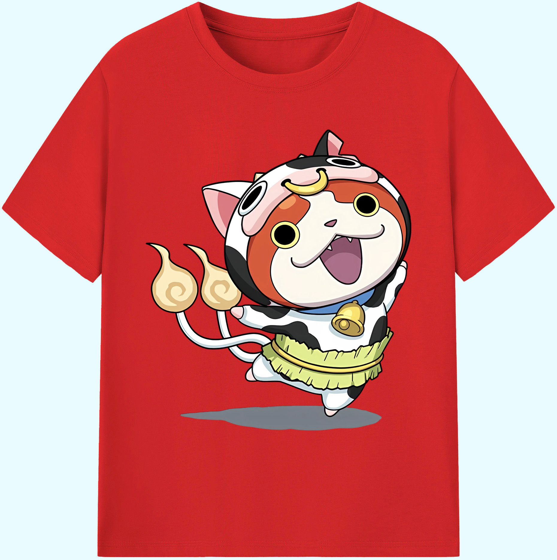 （画像用） 妖怪ウォッチ Yo-kai Watch 綿100％ メンズ半袖Tシャツ｜肌触りやわらか＆通気性