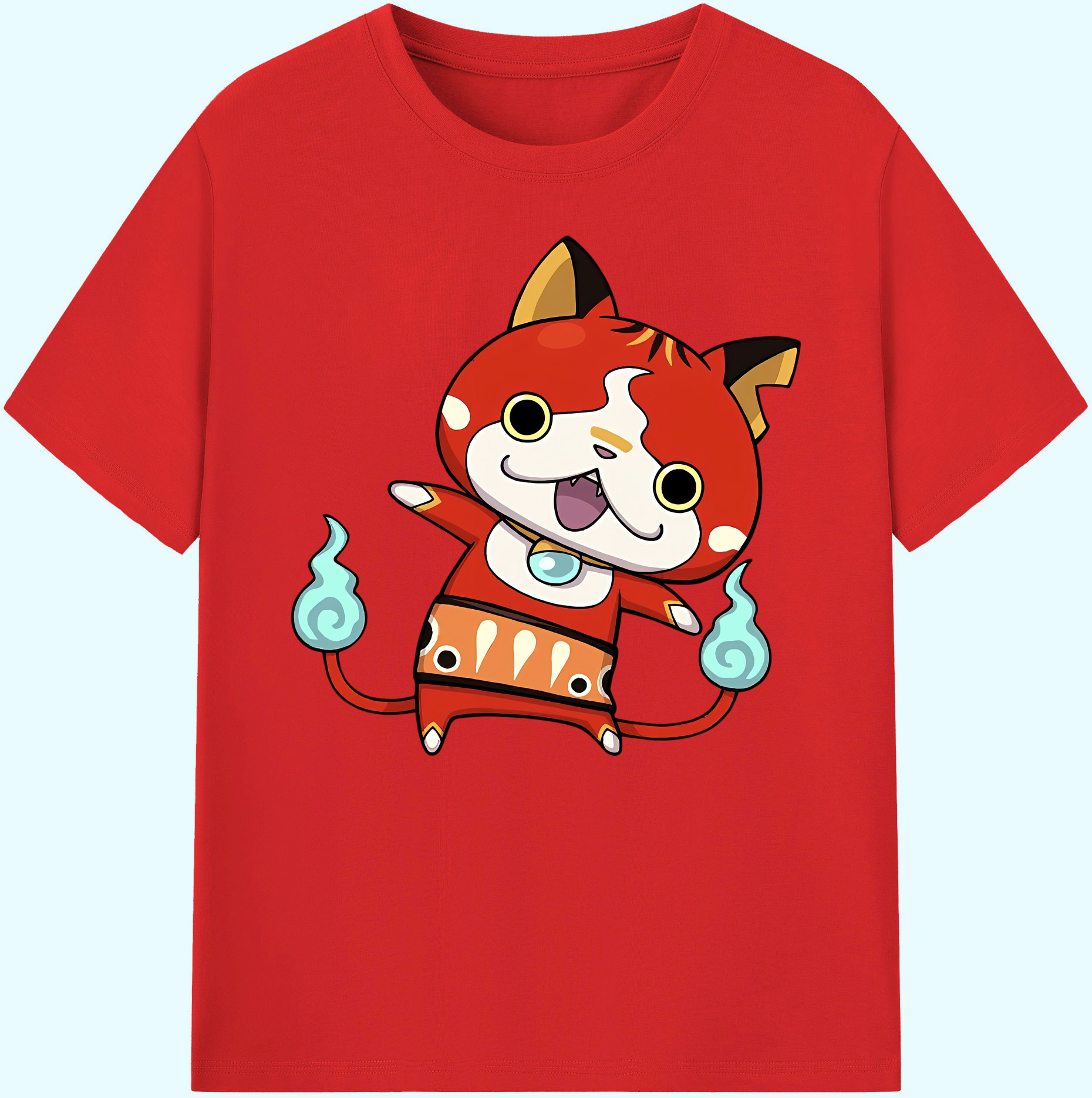 （画像用） 妖怪ウォッチ Yo-kai Watch 綿100％ メンズ半袖Tシャツ｜肌触りやわらか＆通気性