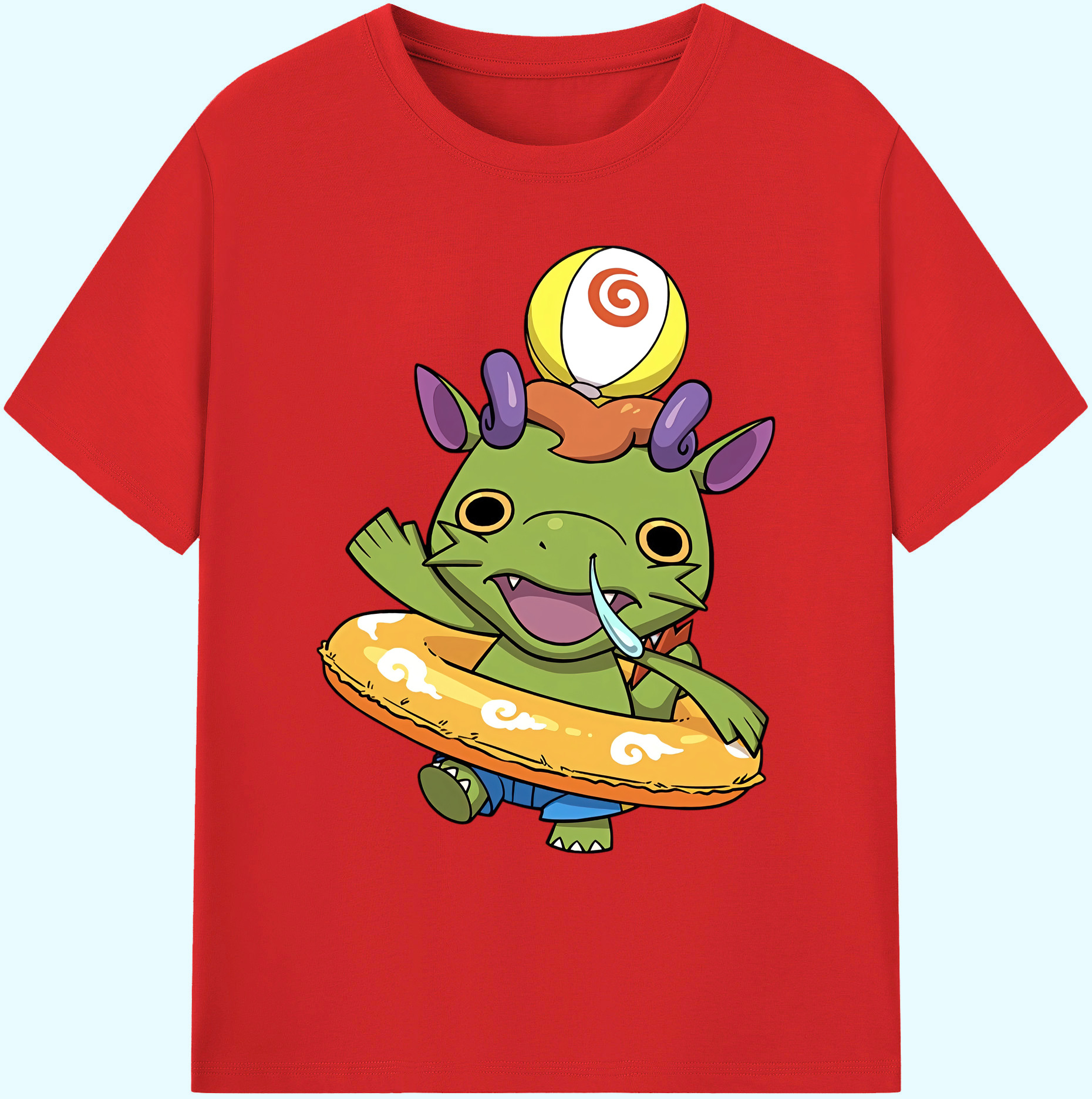 （画像用） 妖怪ウォッチ Yo-kai Watch 綿100％ メンズ半袖Tシャツ｜肌触りやわらか＆通気性
