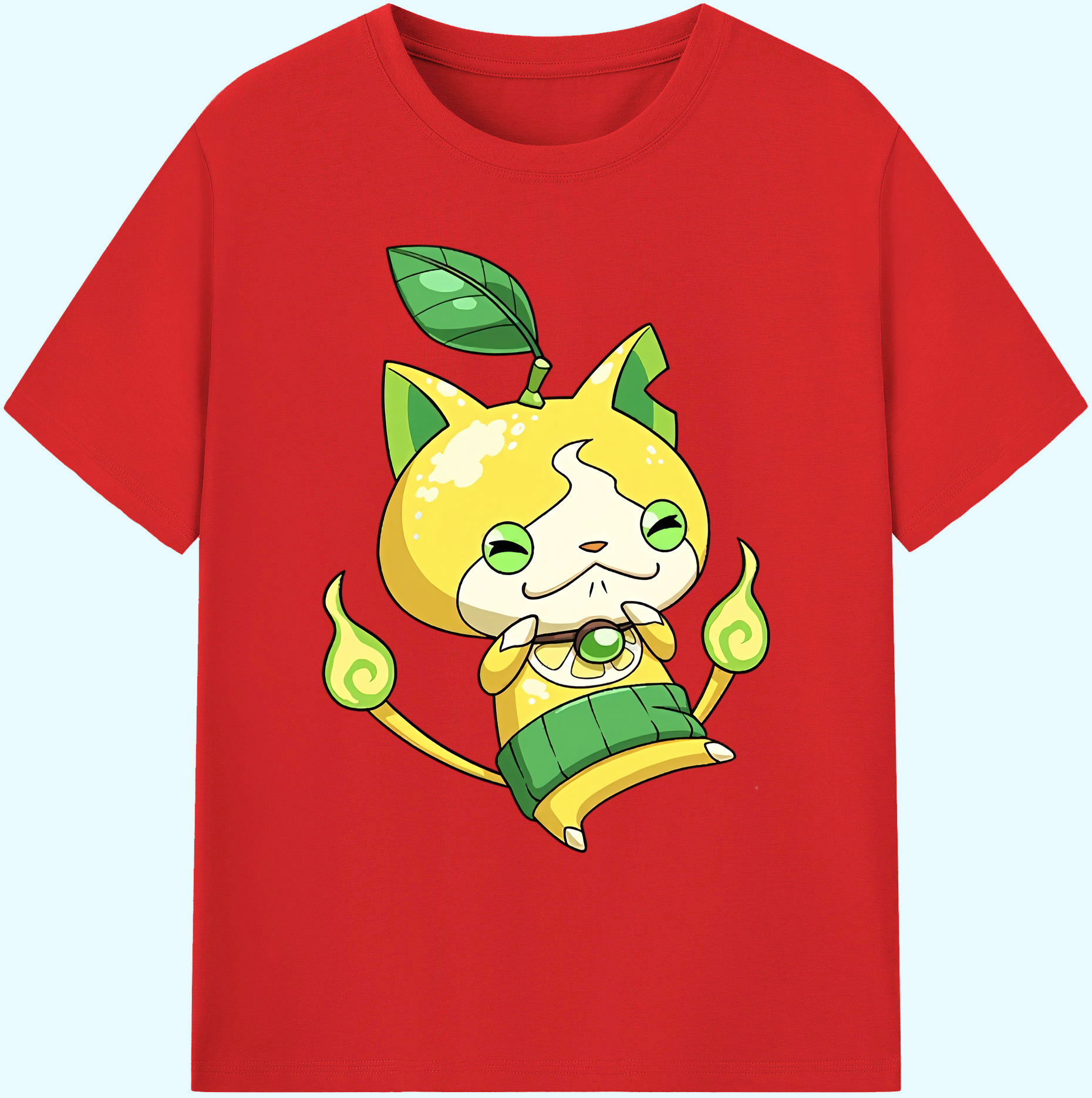 （画像用） 妖怪ウォッチ Yo-kai Watch 綿100％ メンズ半袖Tシャツ｜肌触りやわらか＆通気性