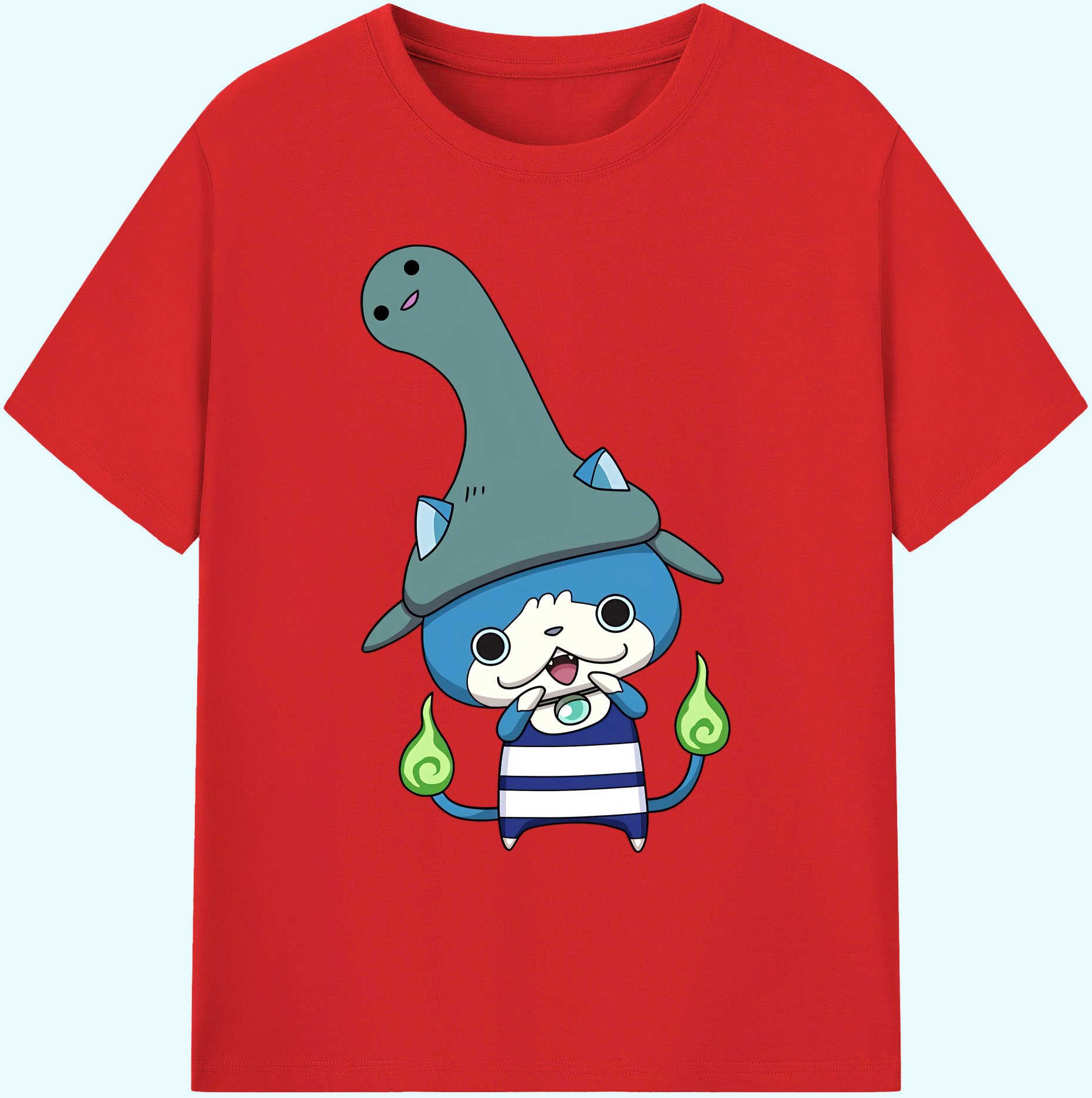 （画像用） 妖怪ウォッチ Yo-kai Watch 綿100％ メンズ半袖Tシャツ｜肌触りやわらか＆通気性
