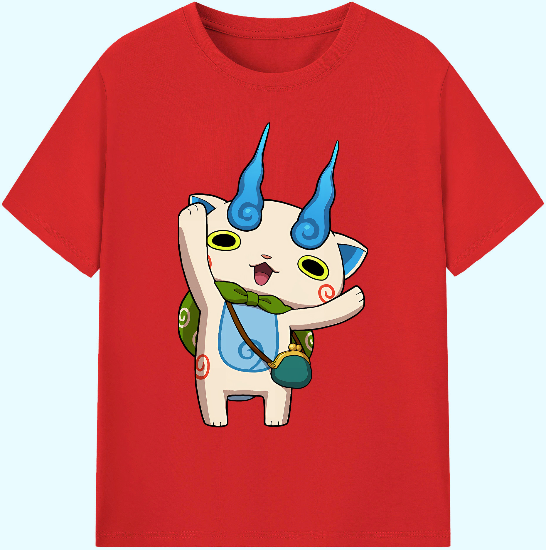 （画像用） 妖怪ウォッチ Yo-kai Watch 綿100％ メンズ半袖Tシャツ｜肌触りやわらか＆通気性